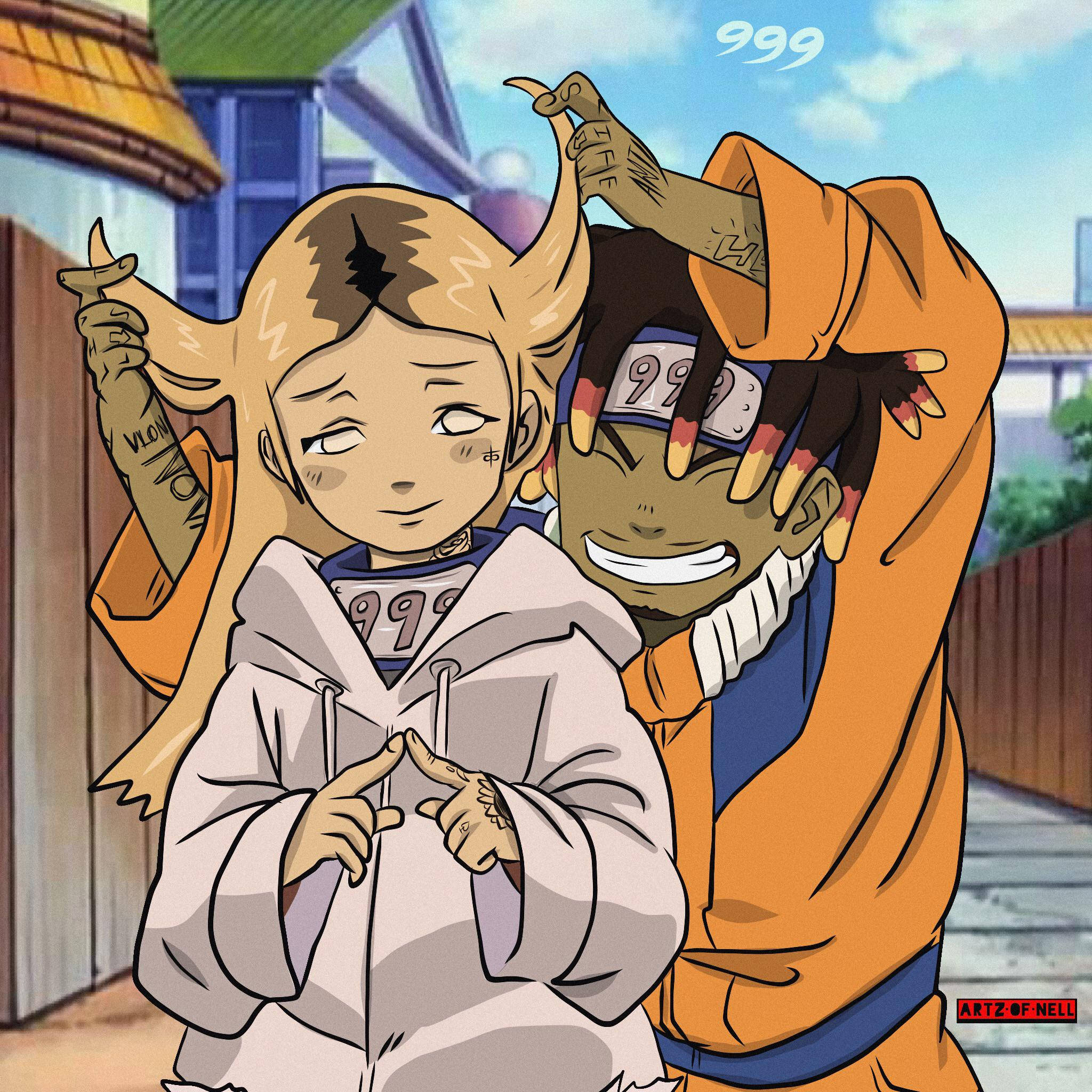 Ally og Juice Wrld Anime Naruto Wallpapers