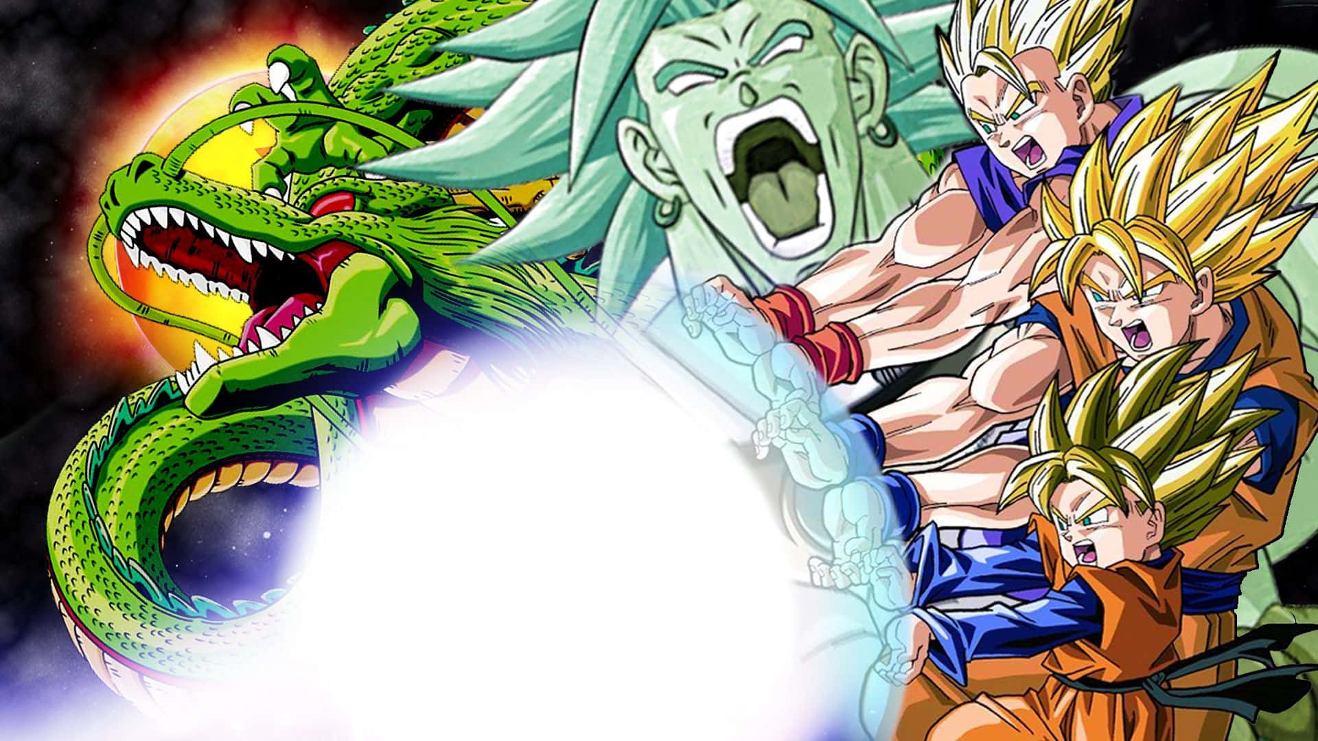 Almægtige Super Saiyaner overskrider grænserne i Dragon Ball Super Broly Wallpapers
