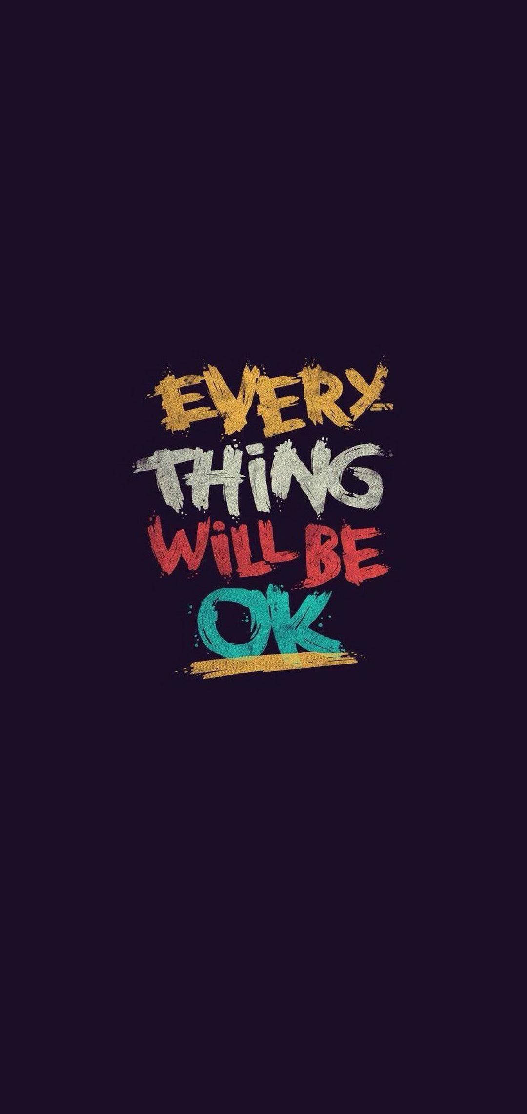 Alt OK minimalistisk iPhone Wallpapers