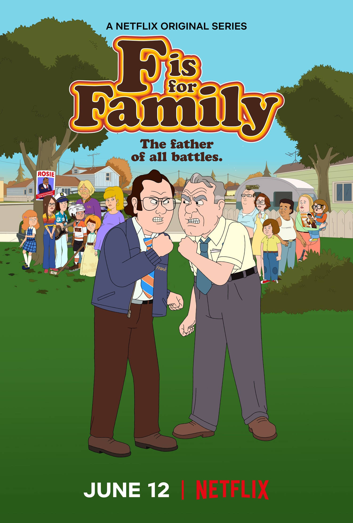 Amerikansk TV-serie F Is For Family Wallpapers