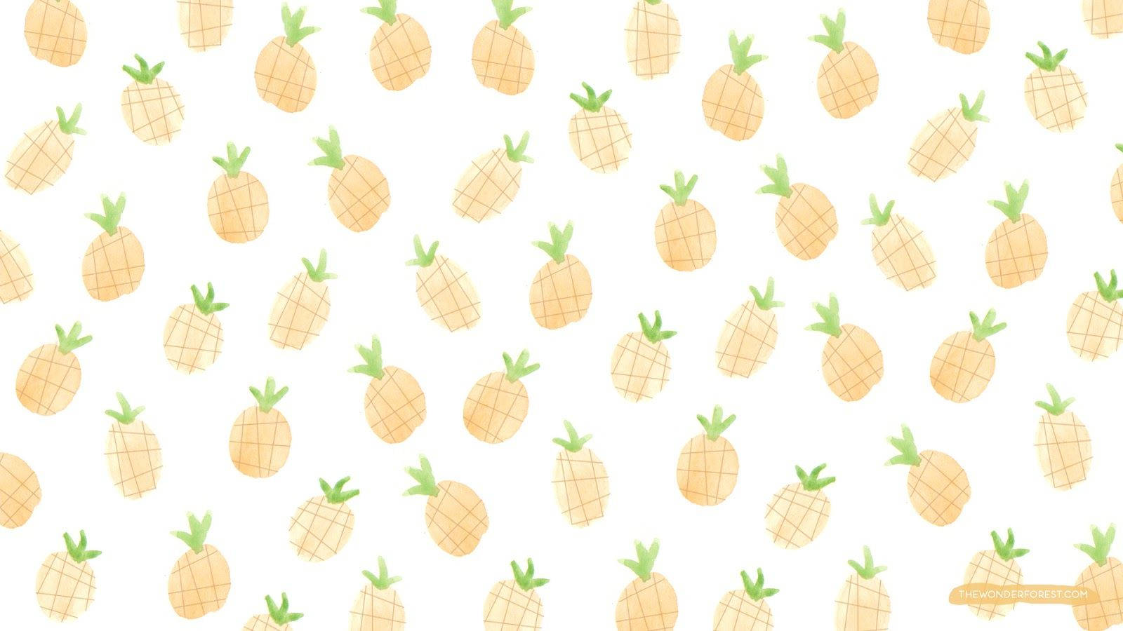 Ananasens signaturfarver Wallpapers