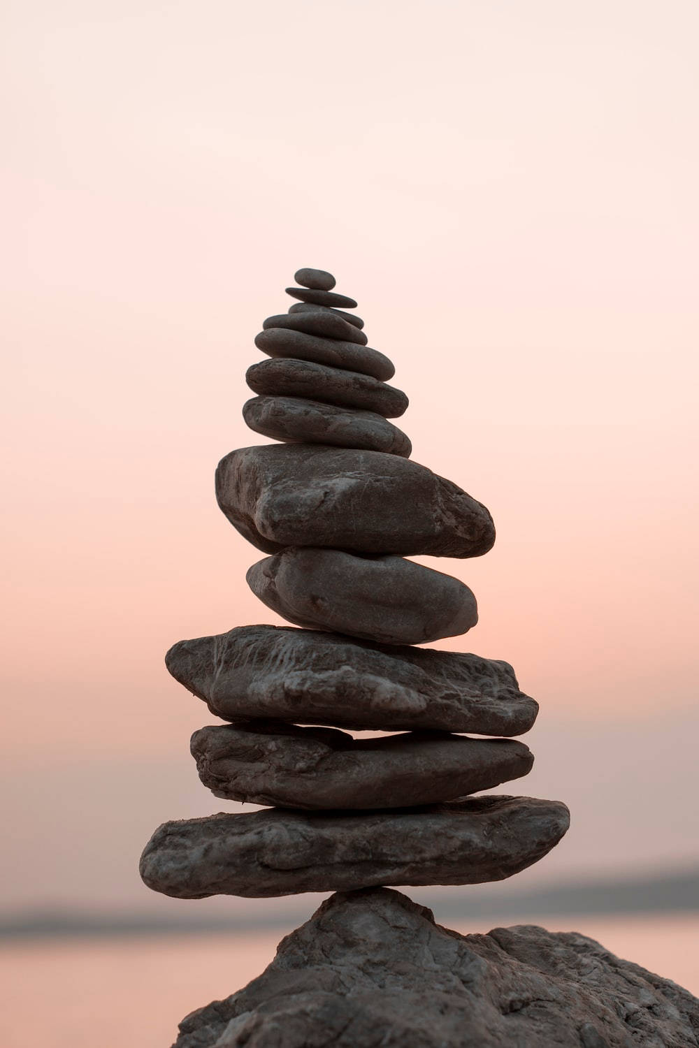 Åndelig æstetik mindfulness sten Wallpapers