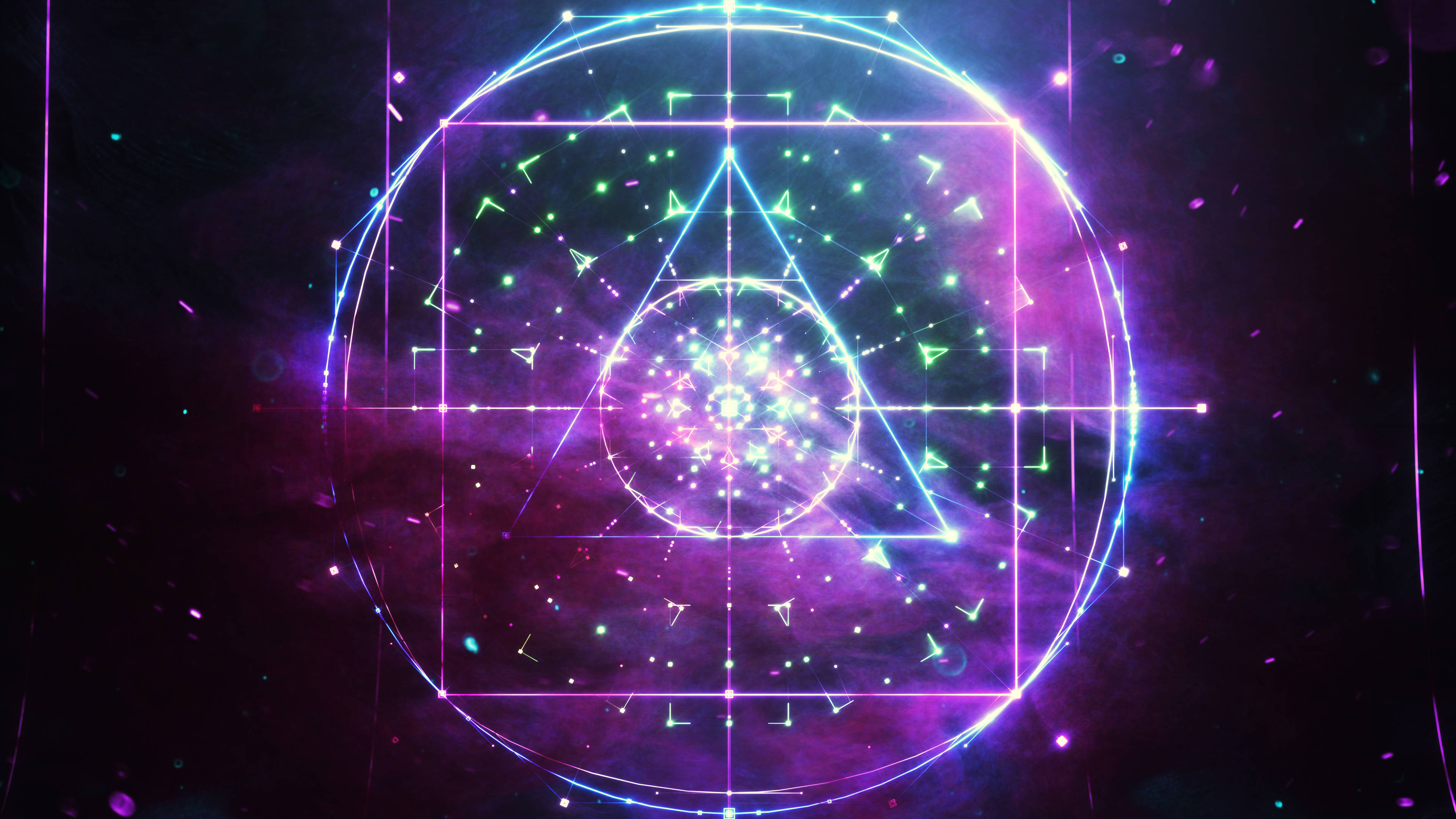 Åndelig æstetik med hellig geometri Wallpapers