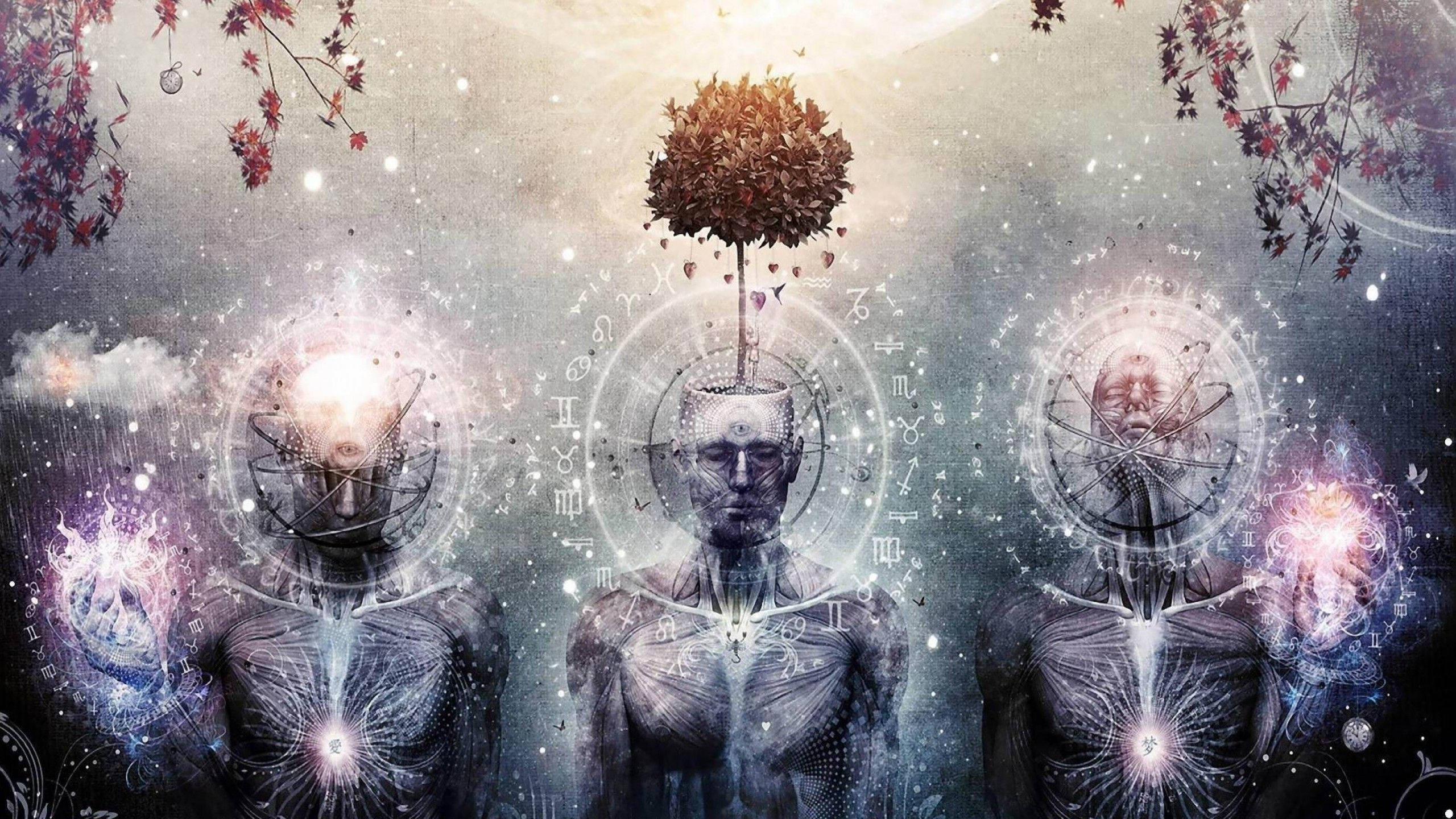 Åndelig æstetisk lignelse om visionskunst Wallpapers