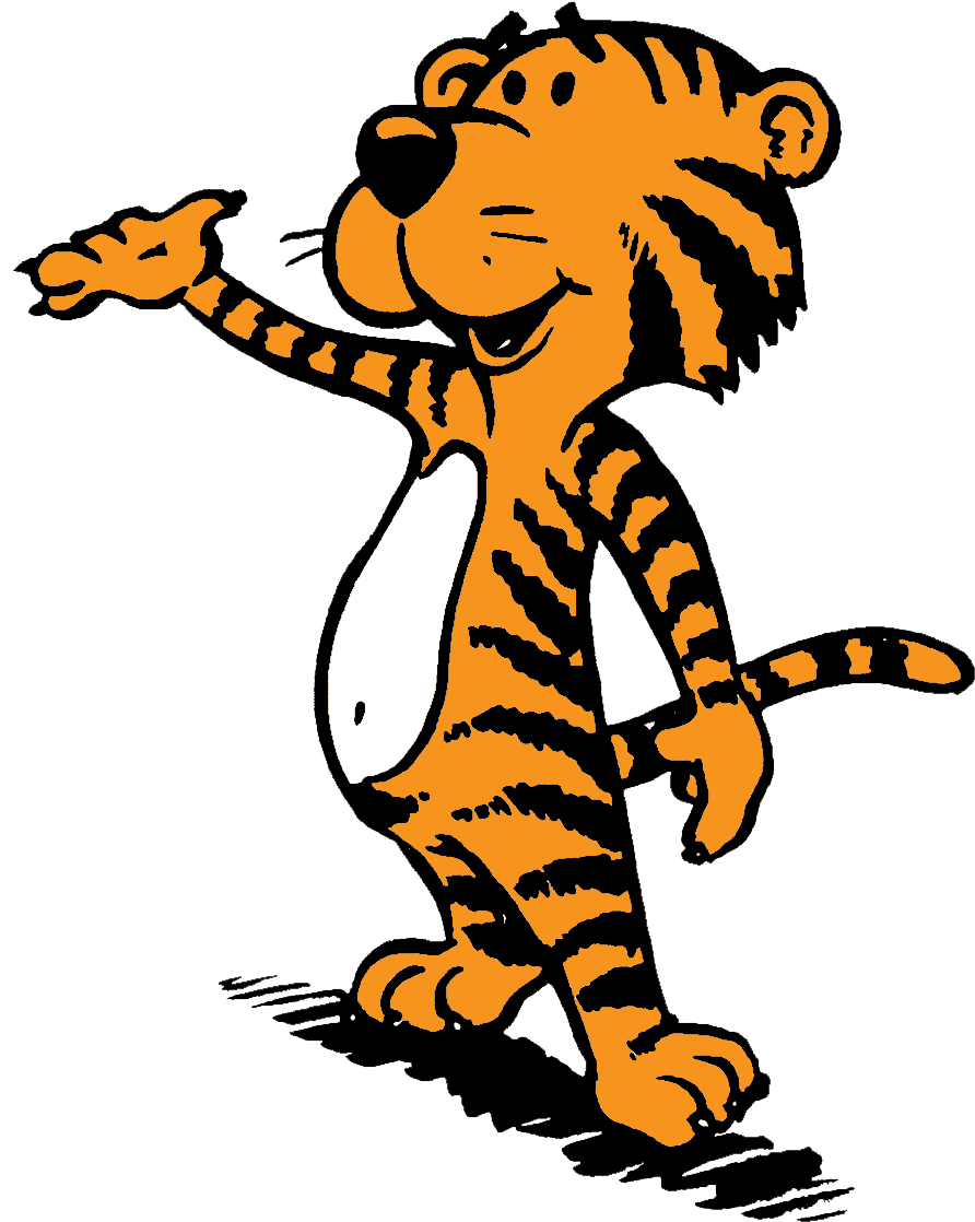Animationsfigur af tiger, der går Wallpapers
