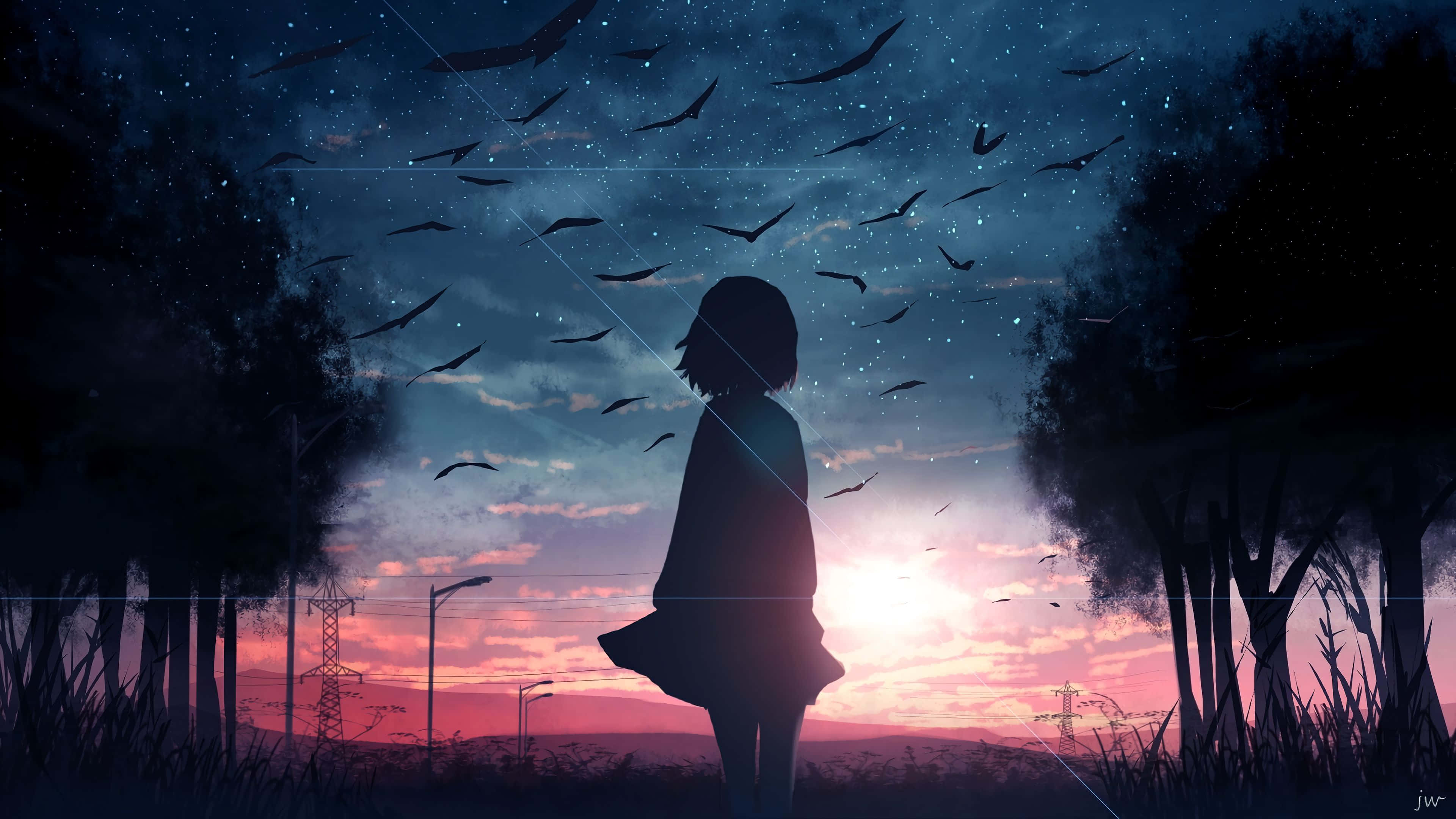 Anime 4K baggrund Wallpapers