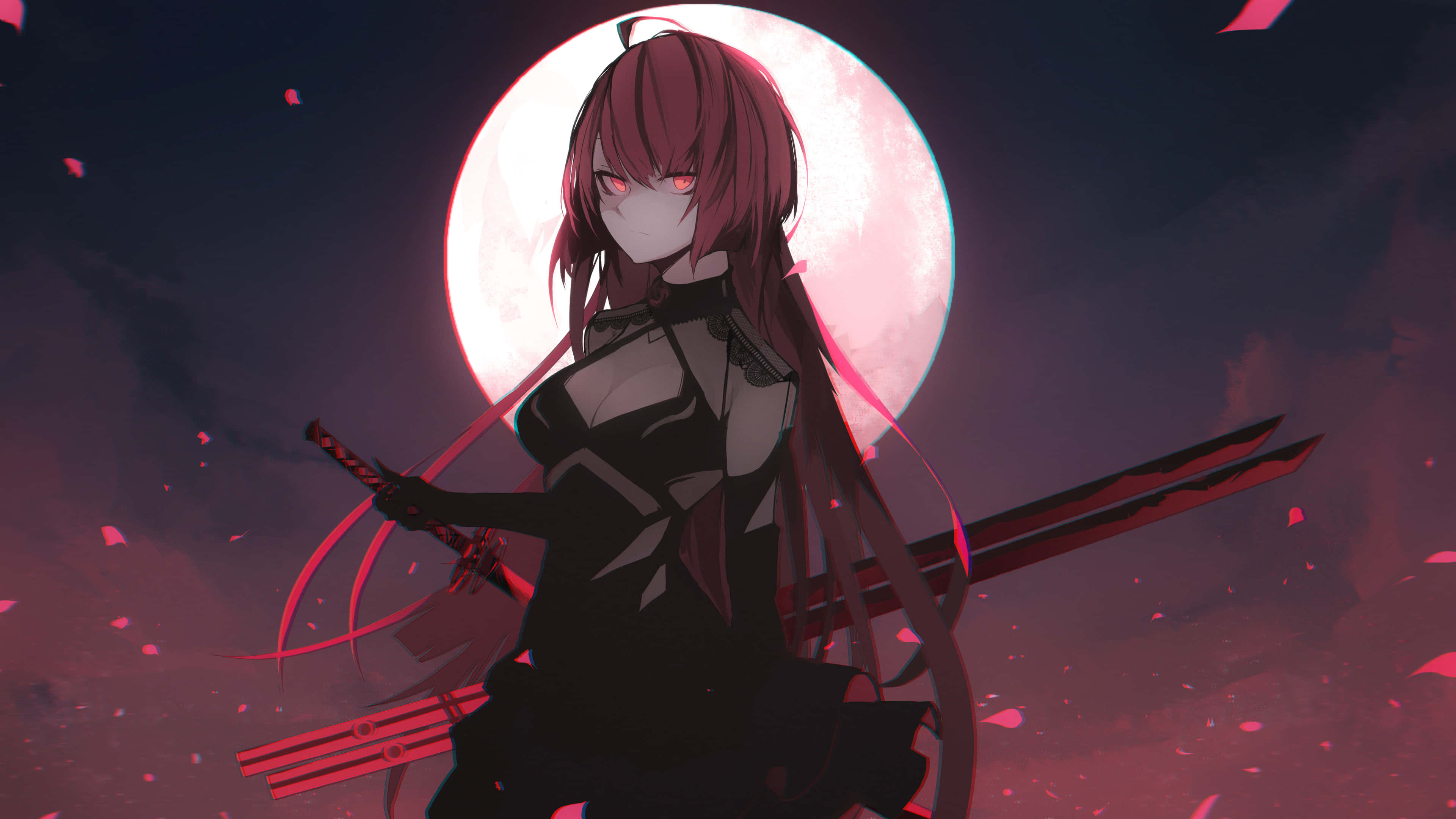 Anime 4K tapet af en magisk ishule Wallpapers