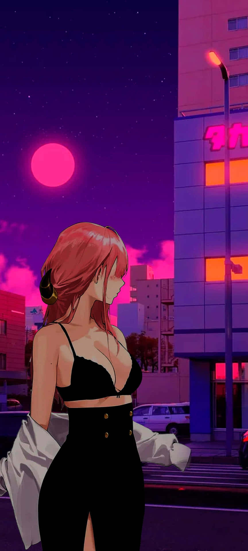 Anime bygning Vaporwave Wallpapers