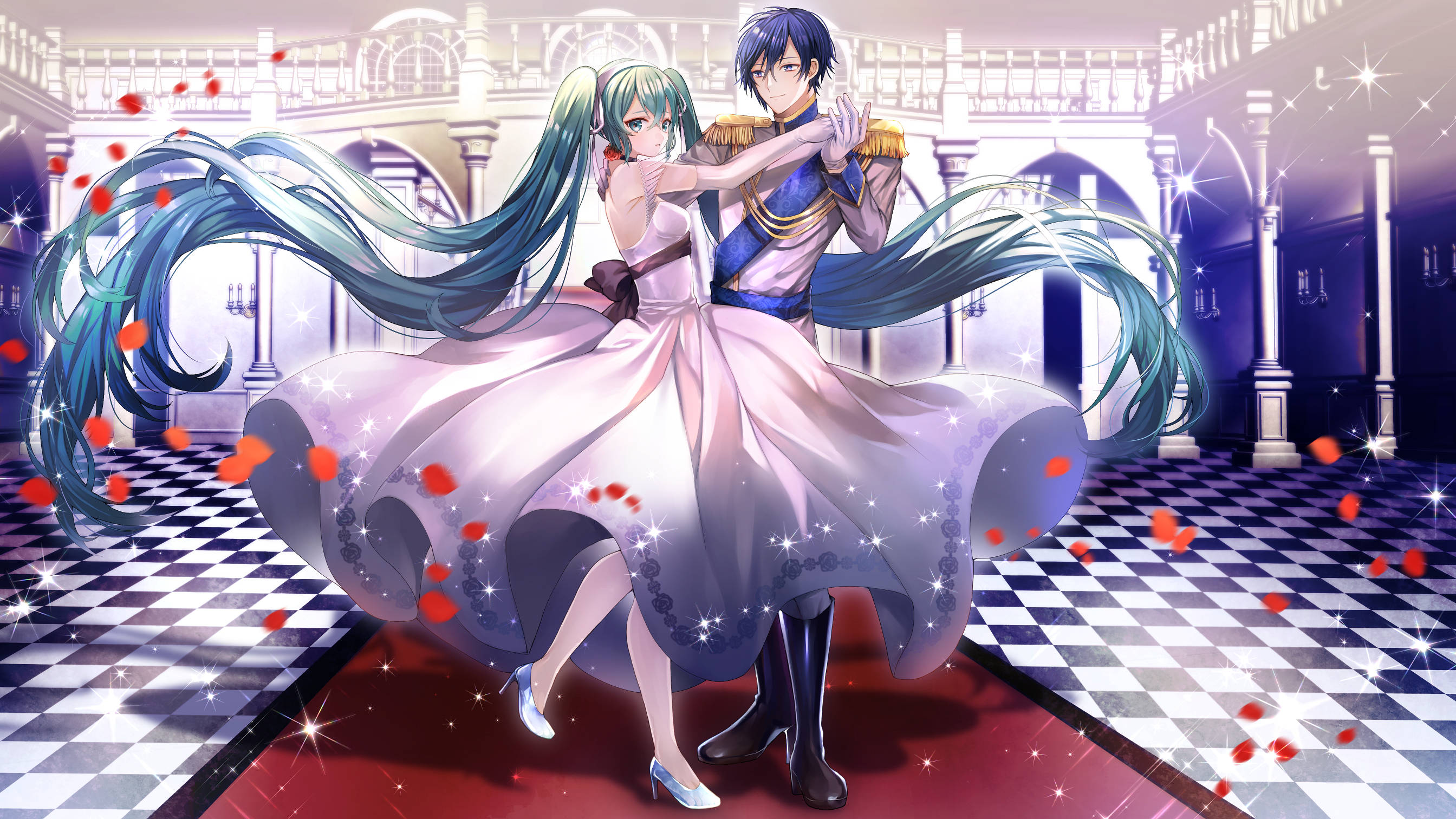 Anime Dans Rød Løber Wallpapers