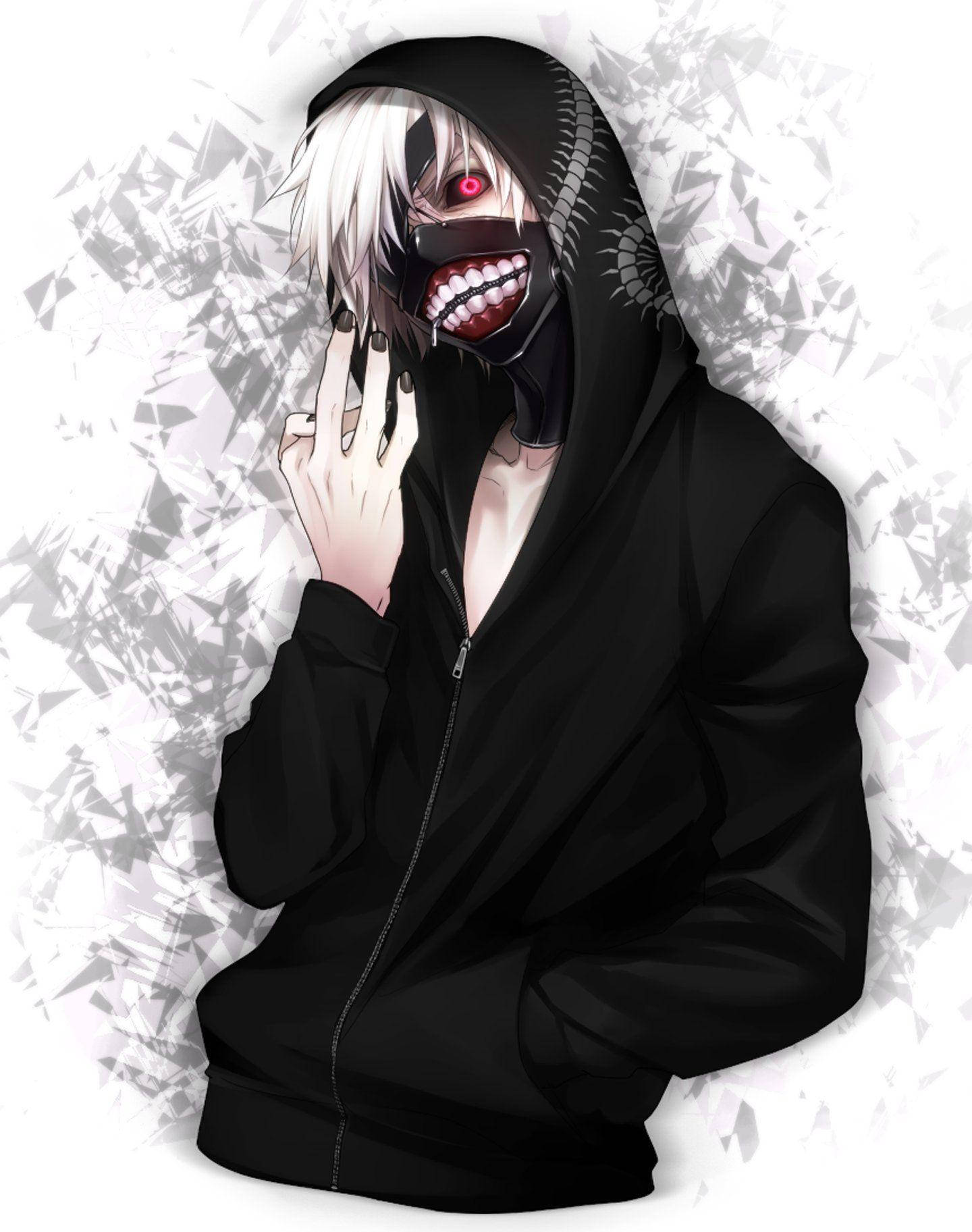 Anime-dæmon Ken Kaneki Wallpapers