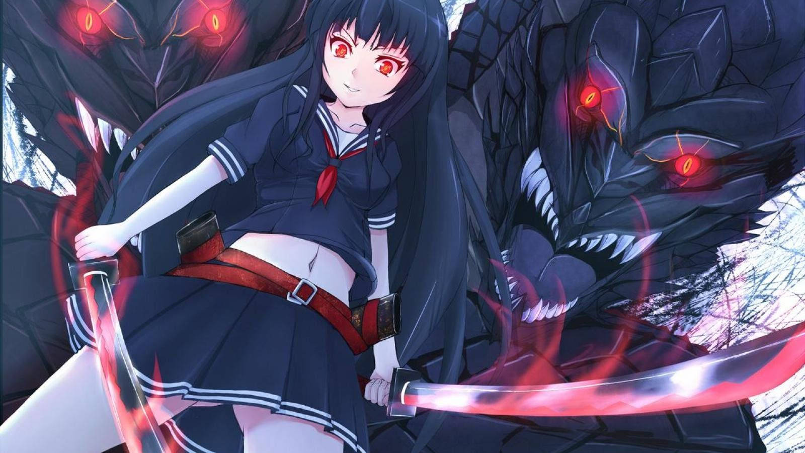 Anime-dæmonen Akame Wallpapers
