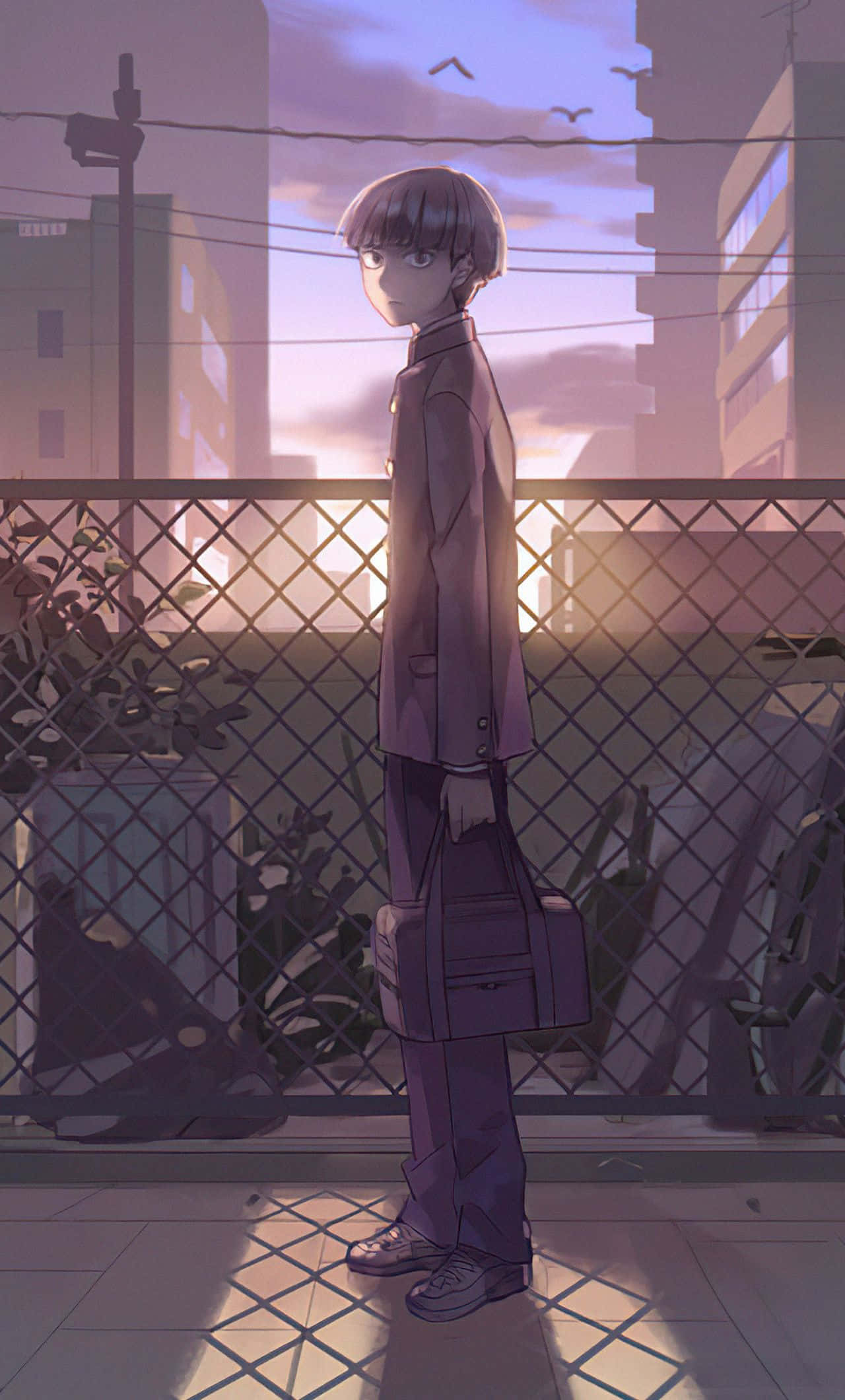 Anime dreng fuld krop Mob Psycho iPhone Wallpapers