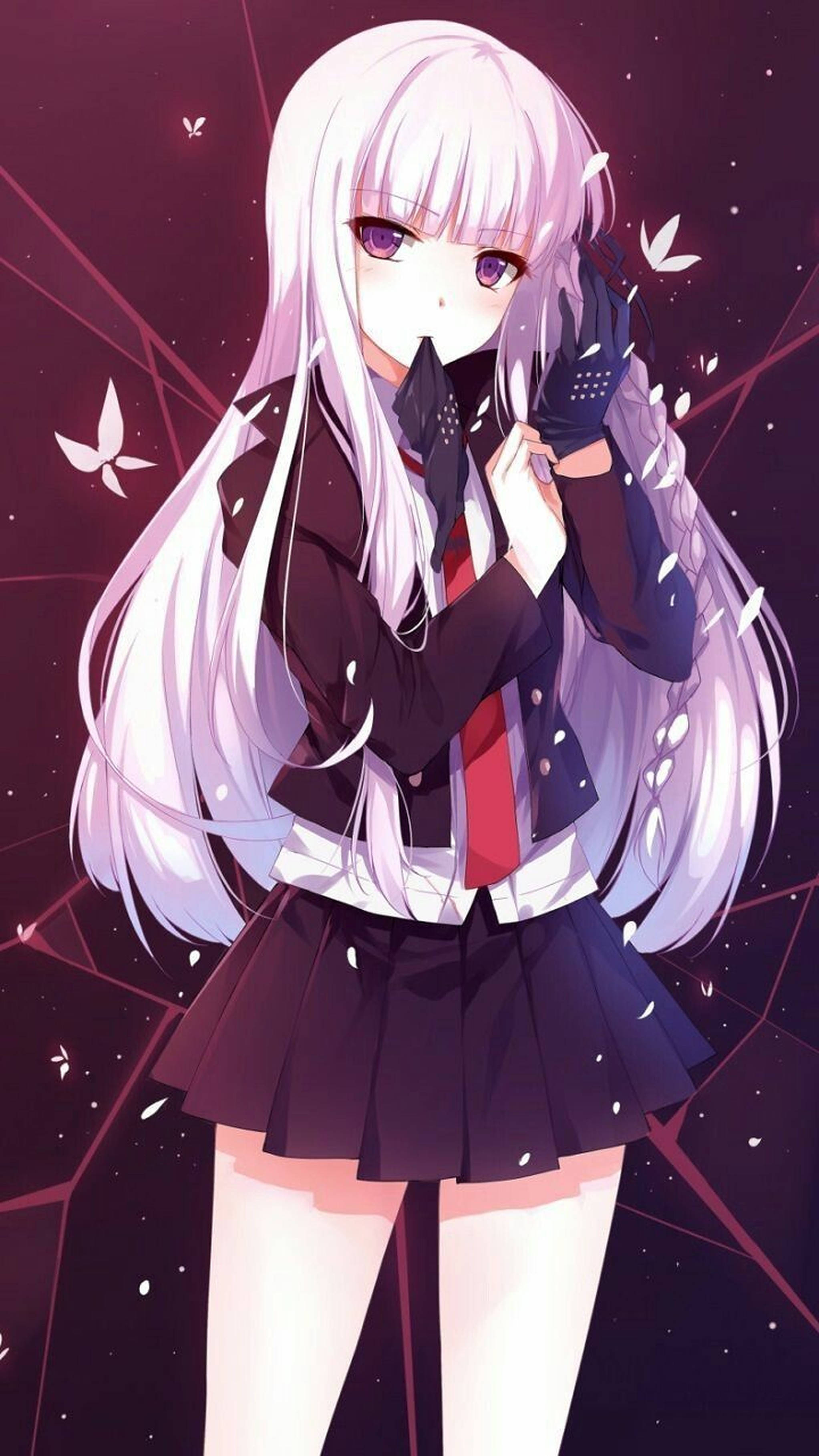 Anime-entusiastens fryd: Kyouko Kirigiri som iPhone-baggrund Wallpapers