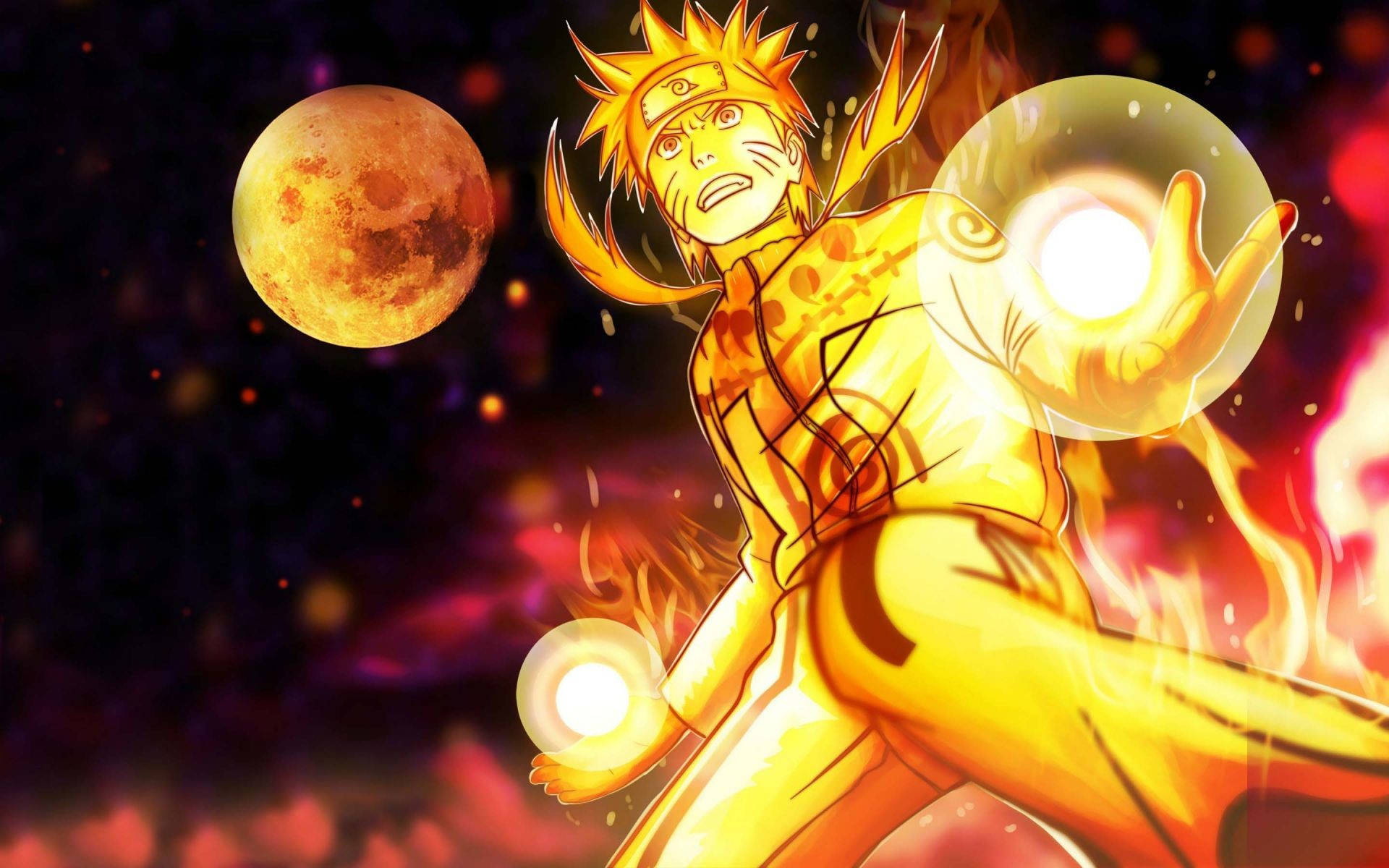 Anime Fight Glødende Naruto Wallpapers