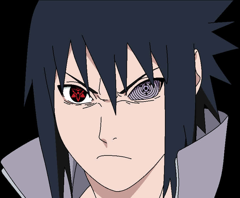 Anime-karakter med Rinnegan- og Sharingan-øjne Wallpapers