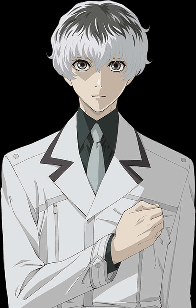 Anime karakterportræt af Kaneki Ken Wallpapers