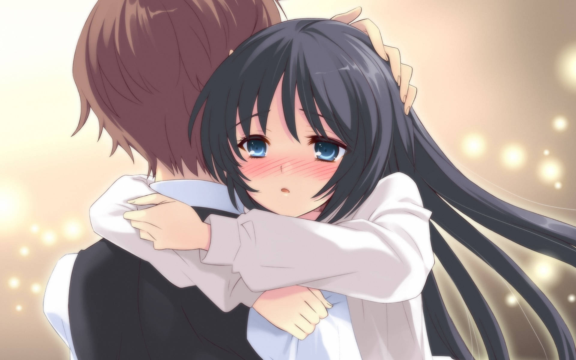 Anime kram af et par Wallpapers