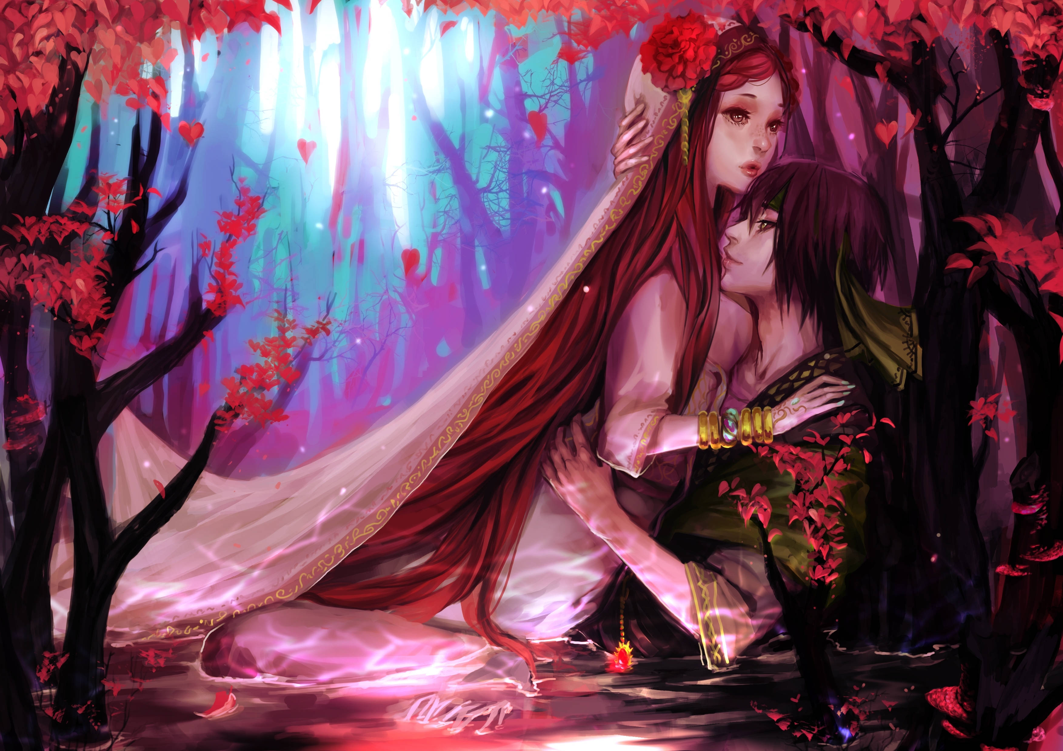Anime-kram i brudekjole Wallpapers