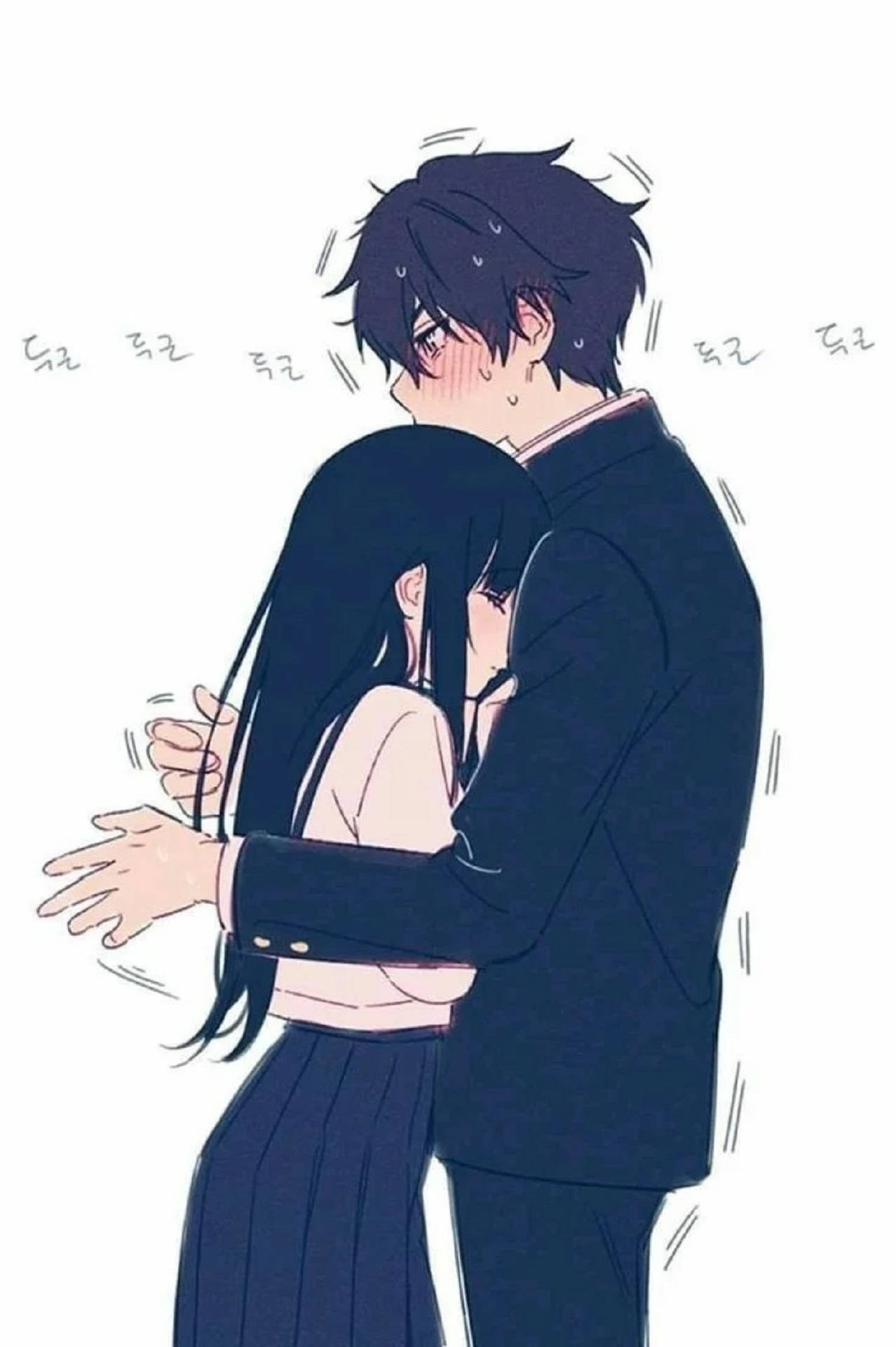 Anime kram i hvidt Wallpapers