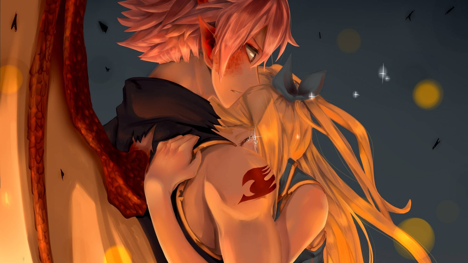 Anime kram Natsu og Lucy Wallpapers