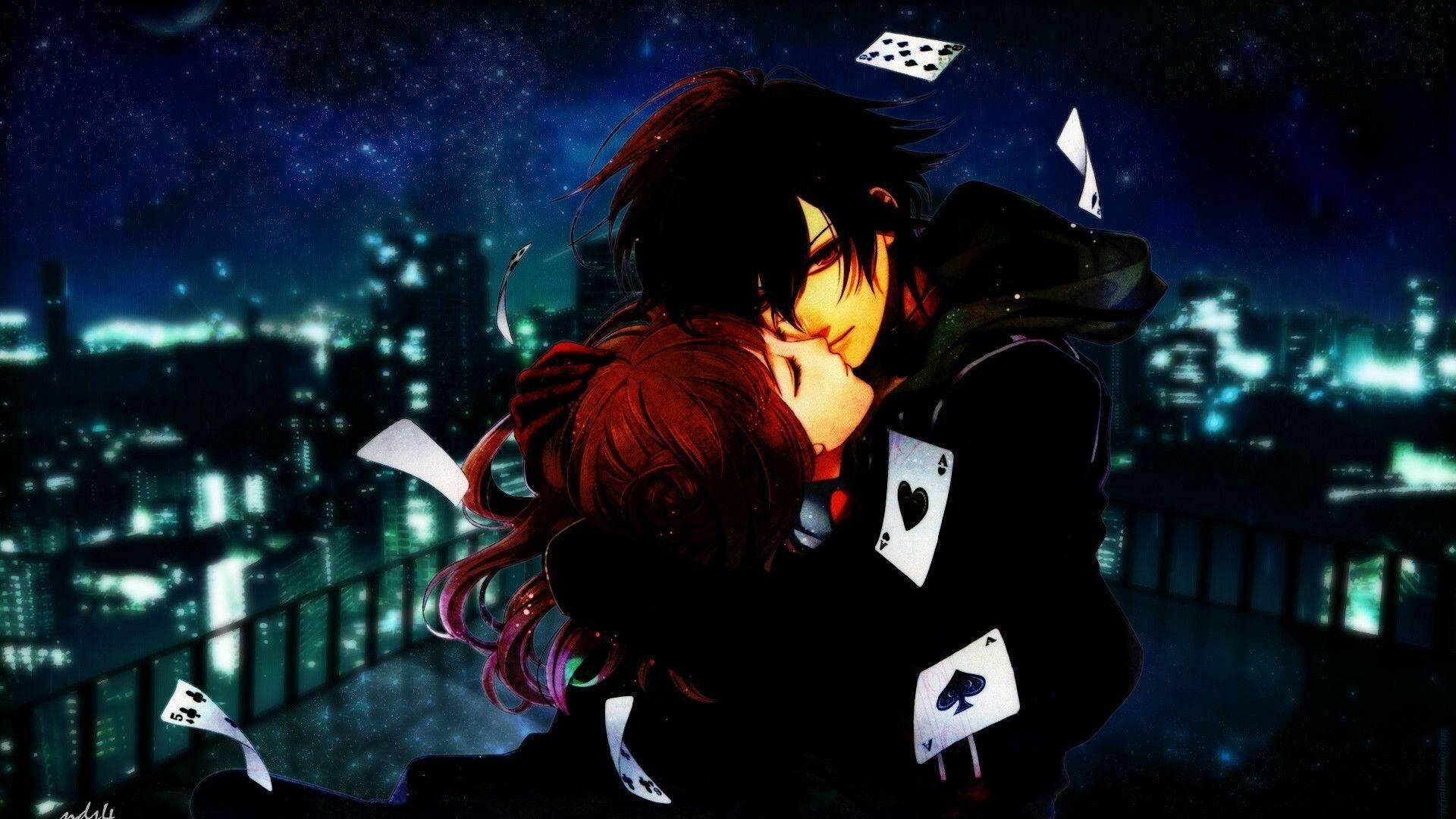 Anime-kram på taget Wallpapers