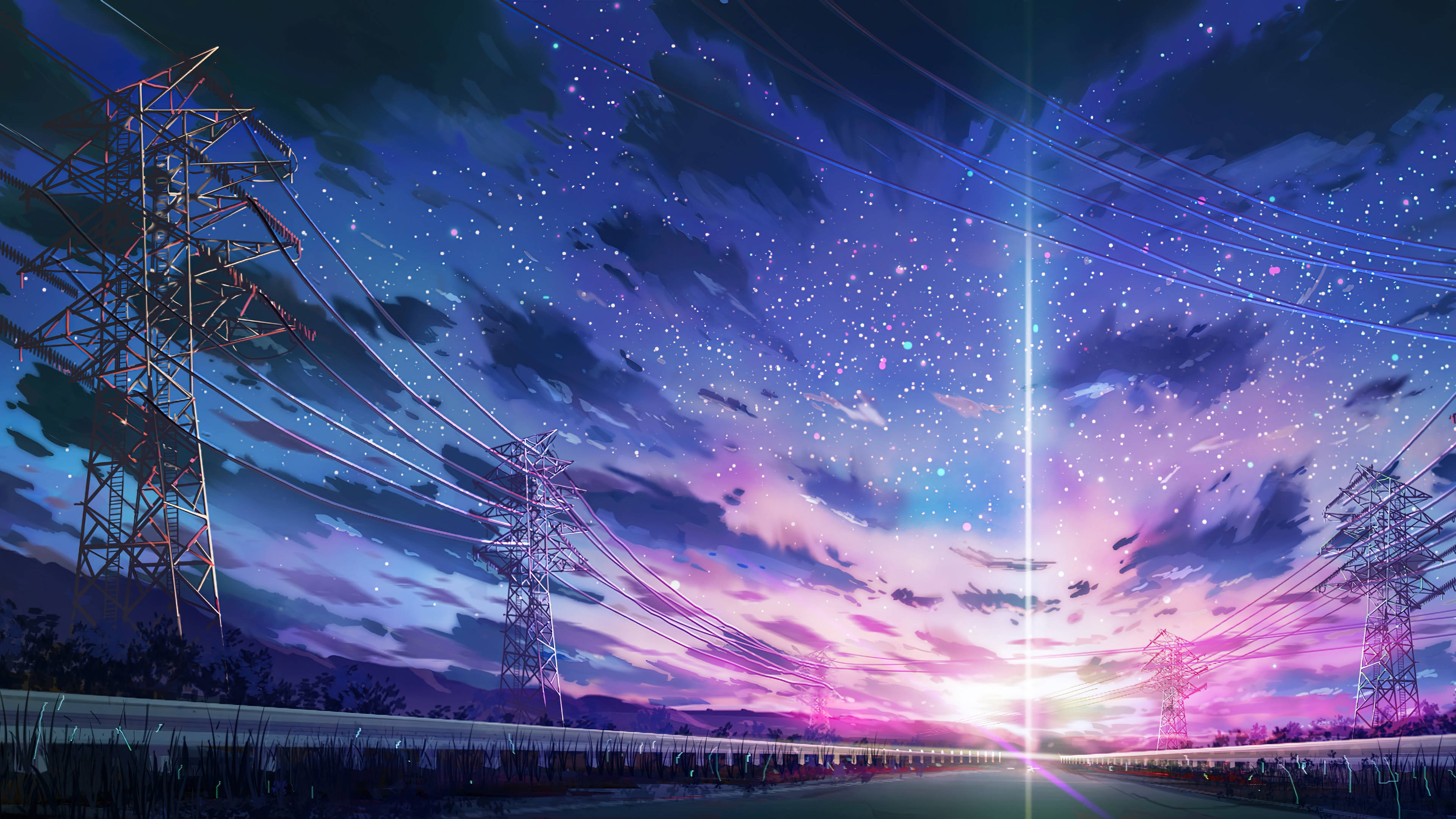 Anime Landskab 4K Lys Wallpapers
