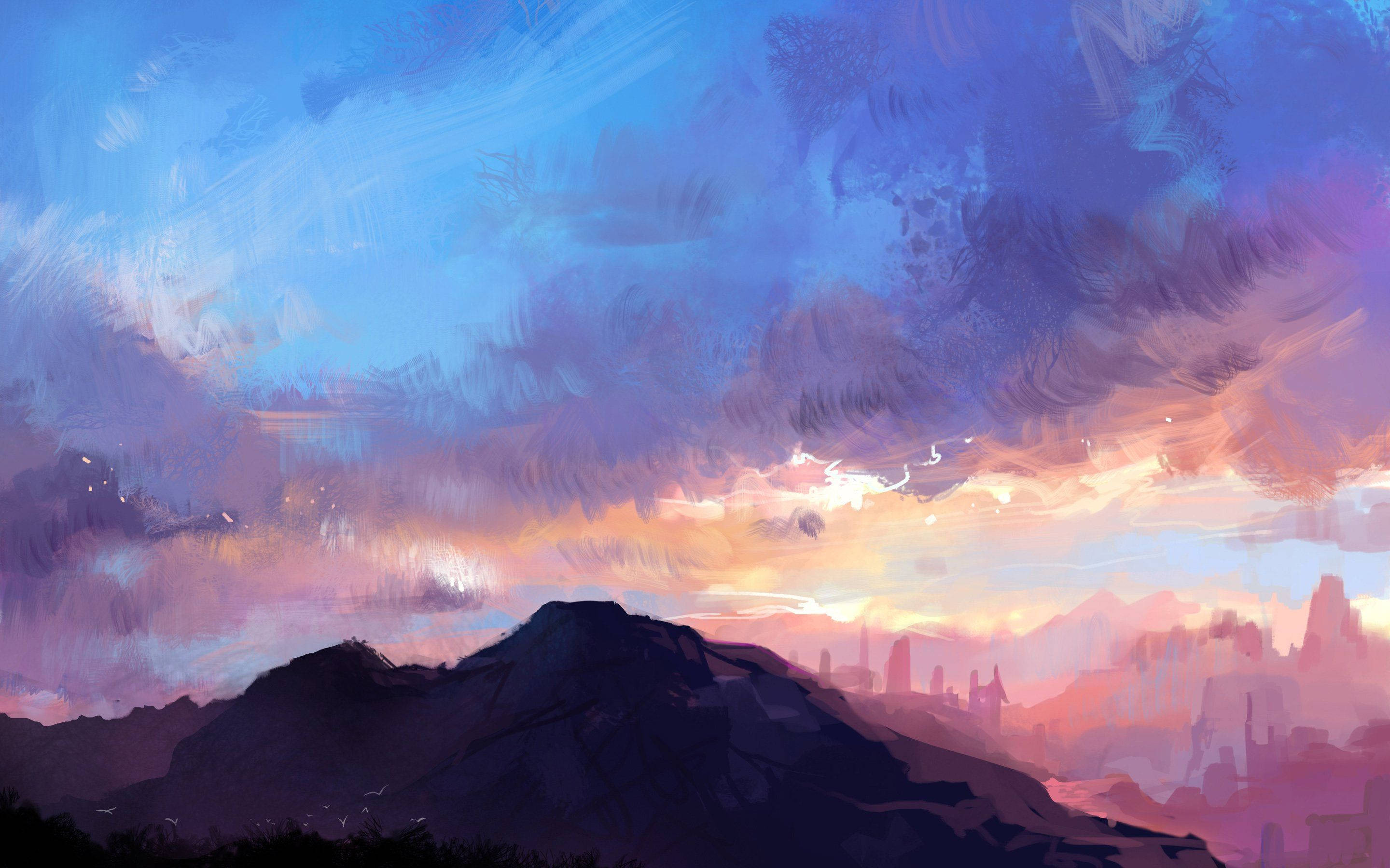 Anime landskabsmalerkunst Wallpapers
