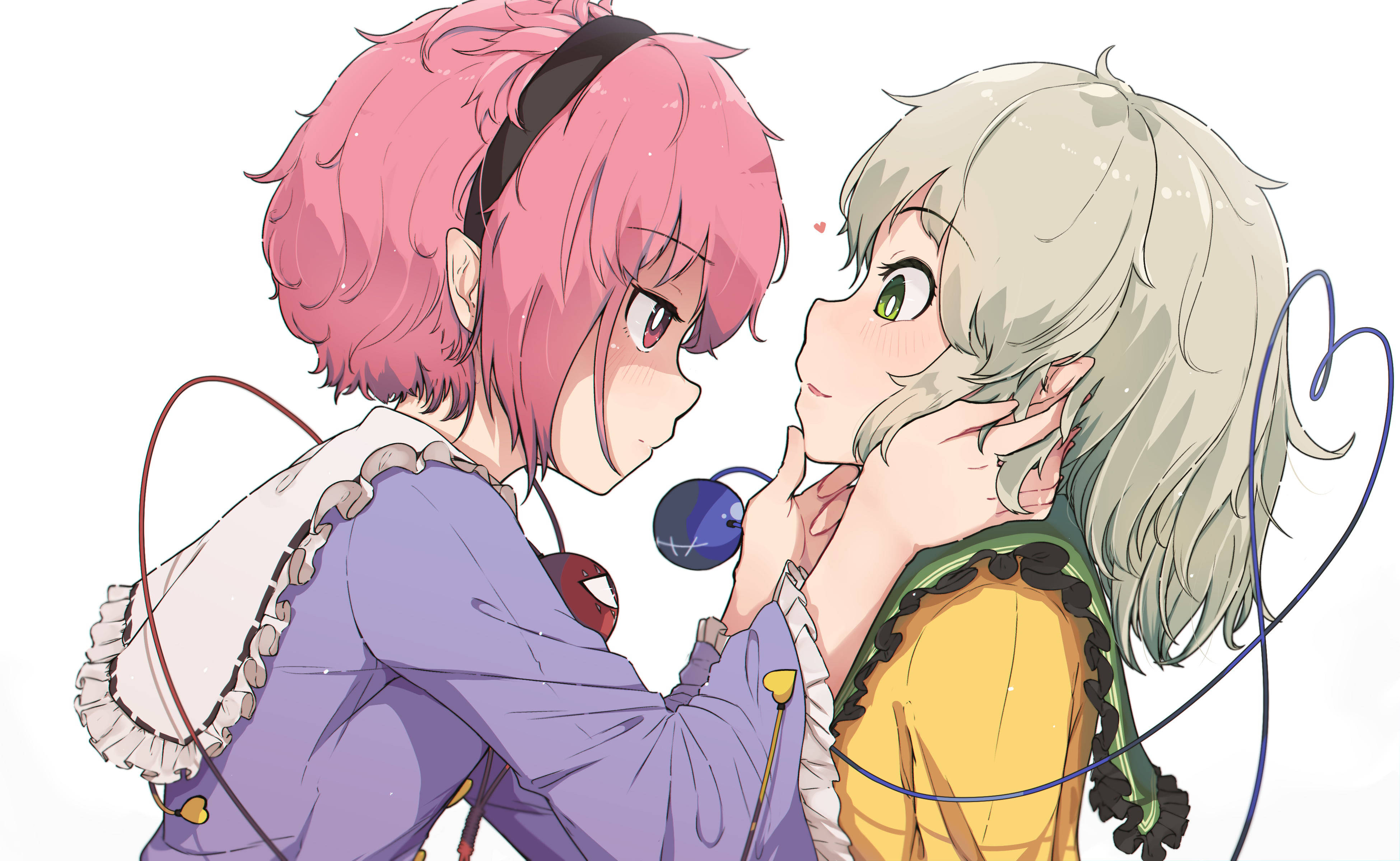 Anime Lesbisk Koishi og Satori Wallpapers
