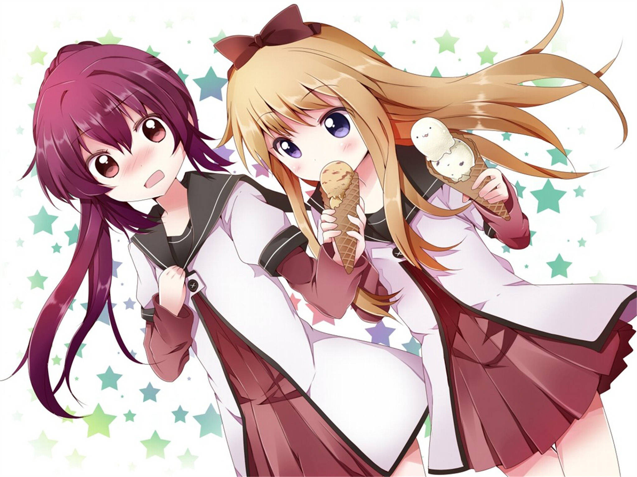 Anime Lesbiske Ayano og Kyoko Wallpapers