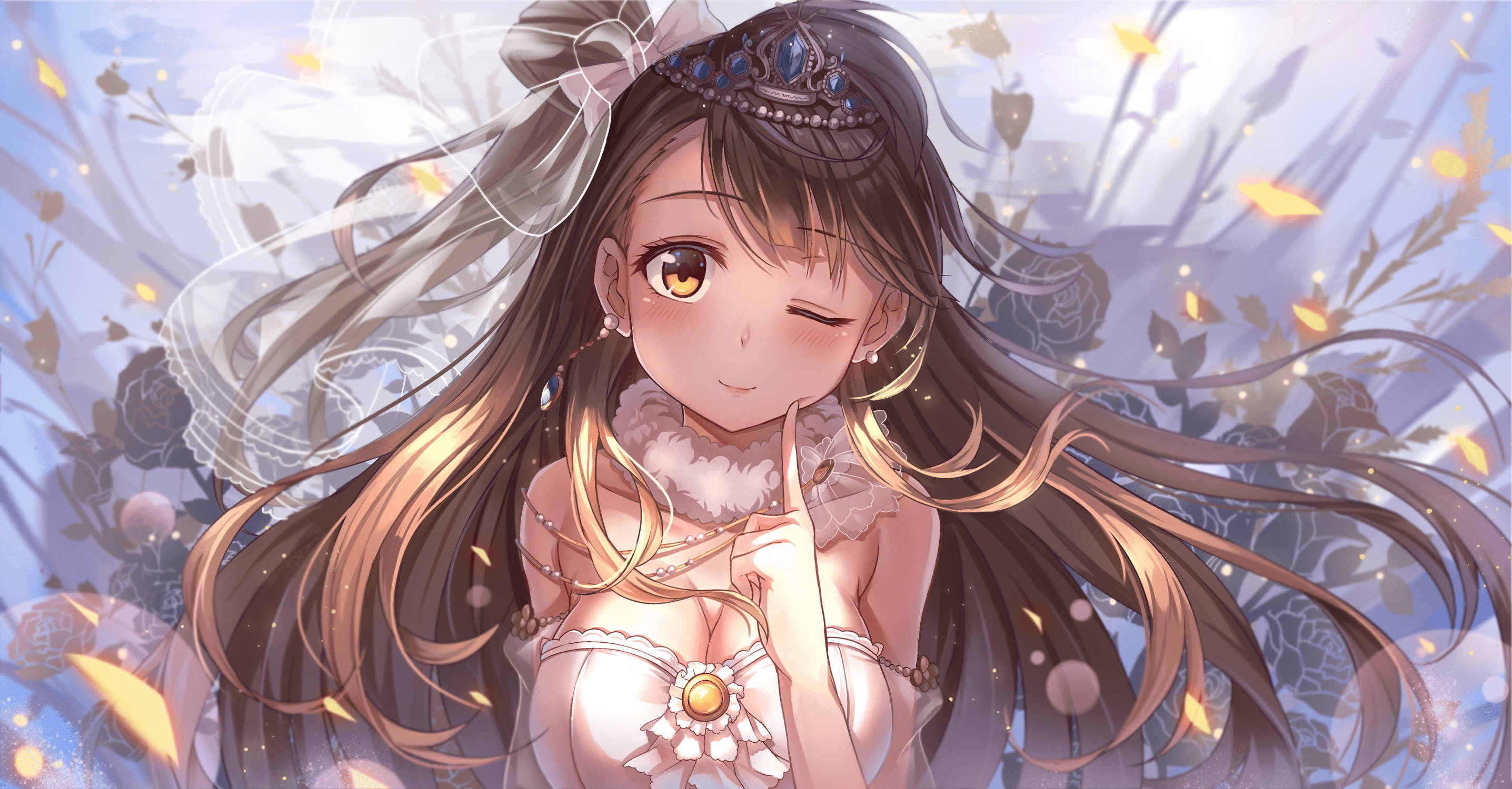 Anime levende blinkende dame Wallpapers