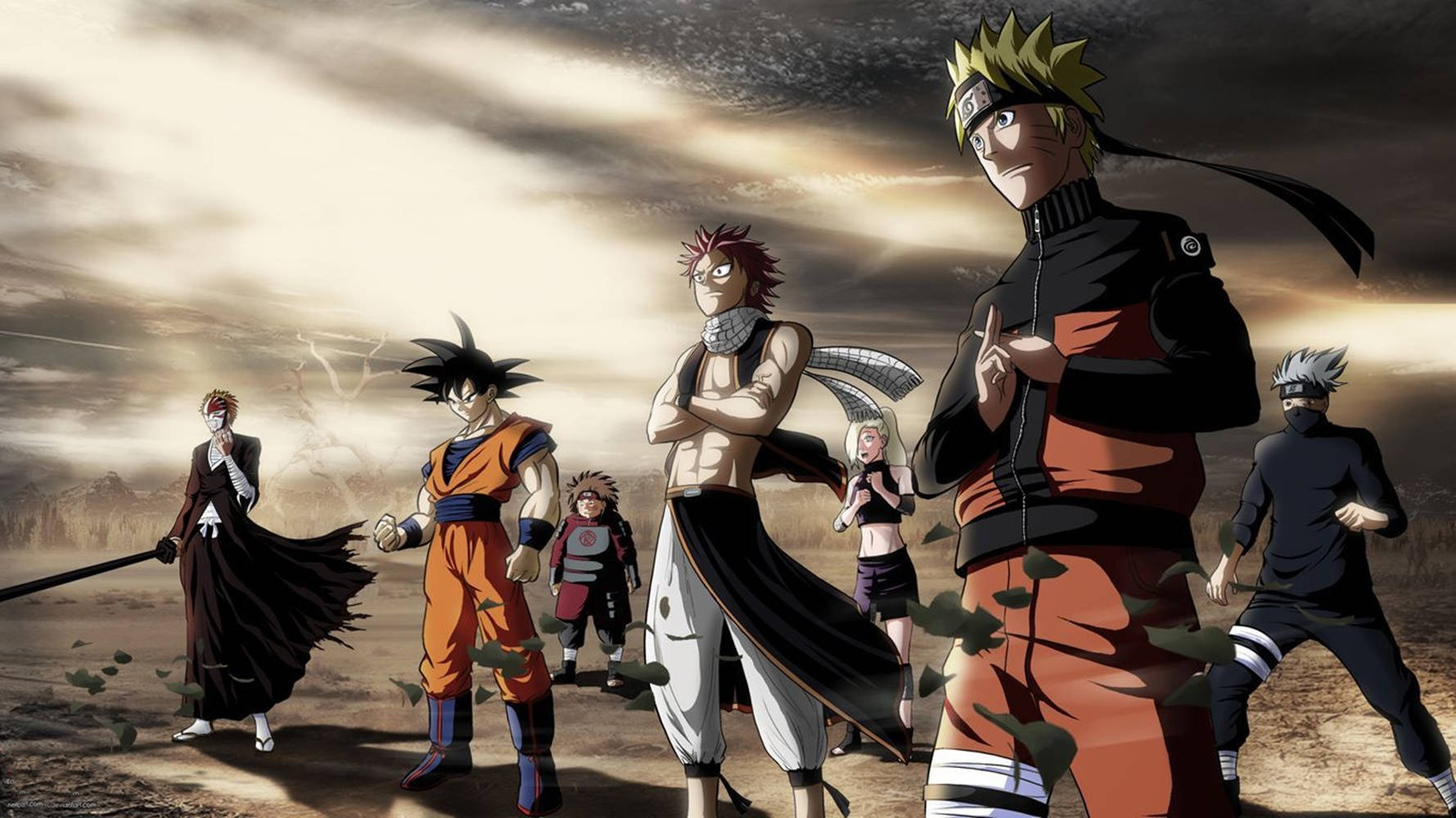 Anime Naruto og andre shonen-karakterer Wallpapers