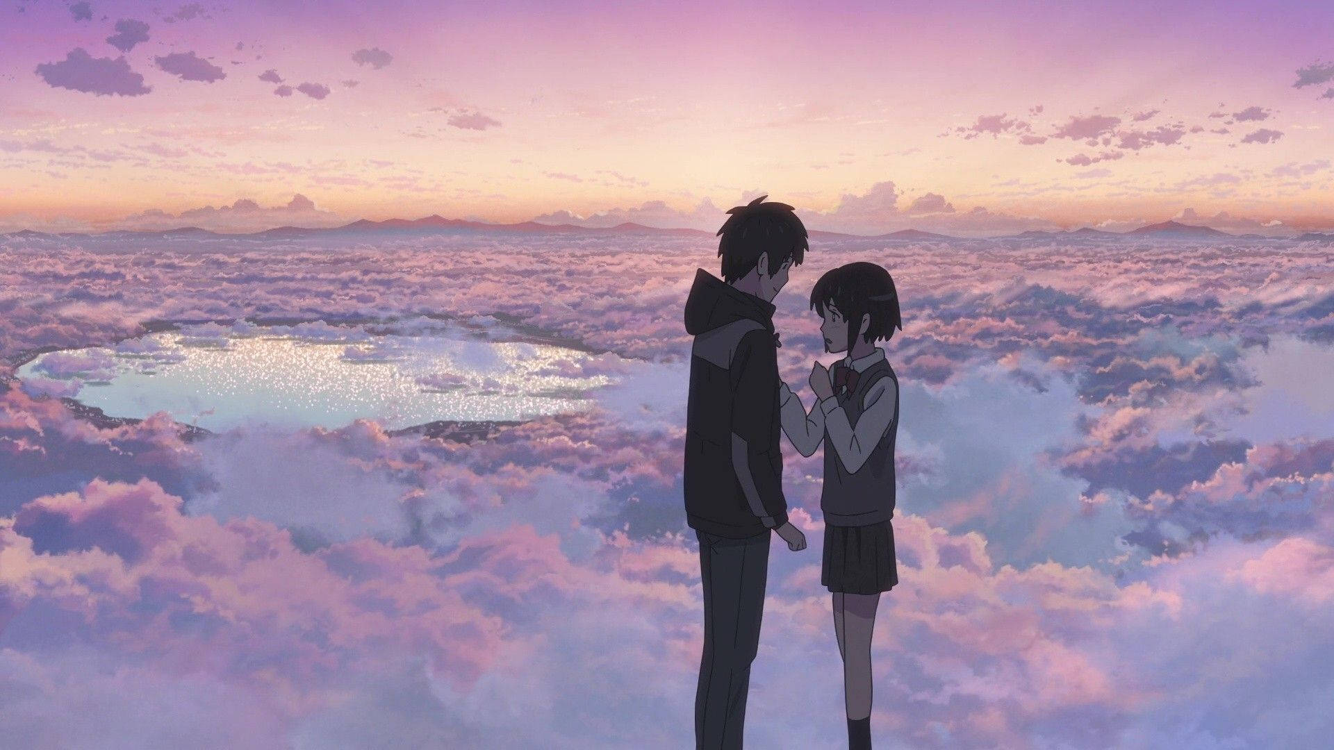 Anime par skyer kærlighed æstetik Wallpapers