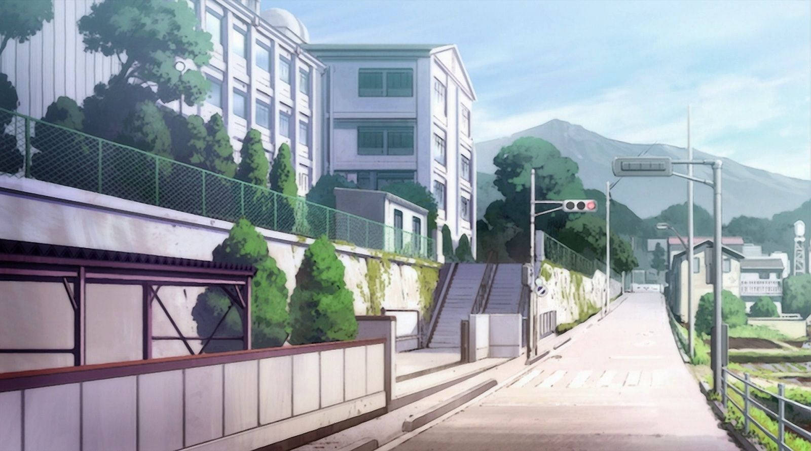 Anime skolescene Saki Kiyosumi High School Wallpapers