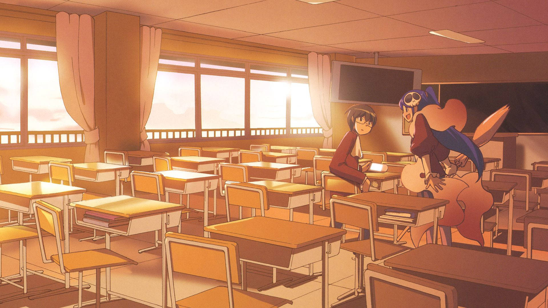Anime skolescene The World God Only Knows Keima Elucia Wallpapers