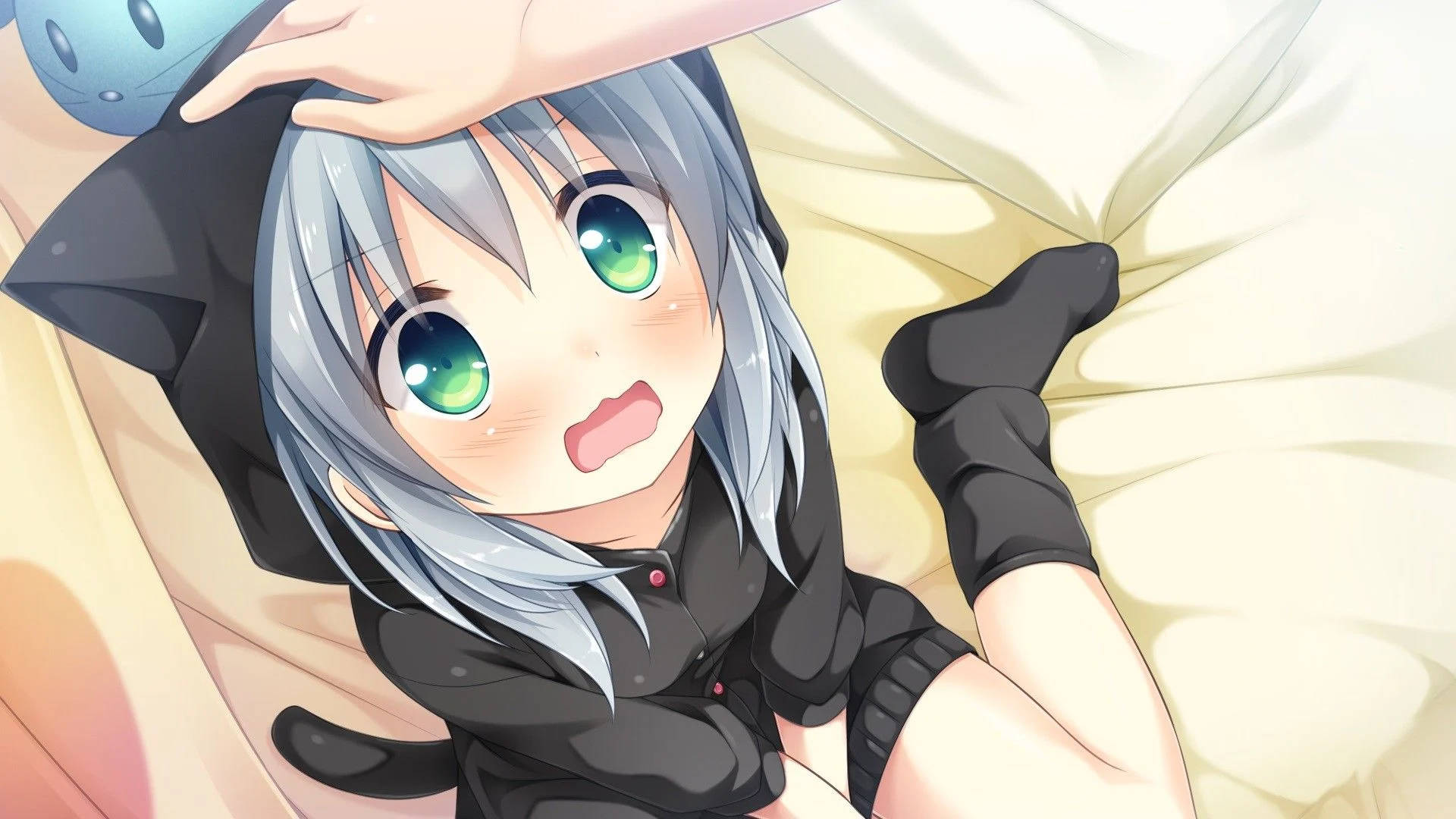 Animepige Hættetrøje Neko Wallpapers