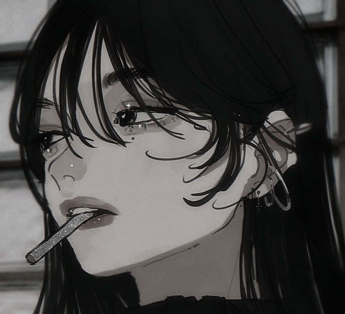Animepige Ryger Profilbillede Wallpapers