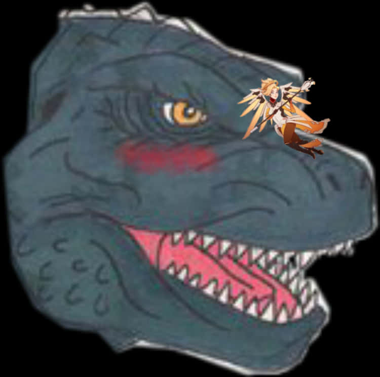 Animeret Godzilla-karaktercrossover Wallpapers
