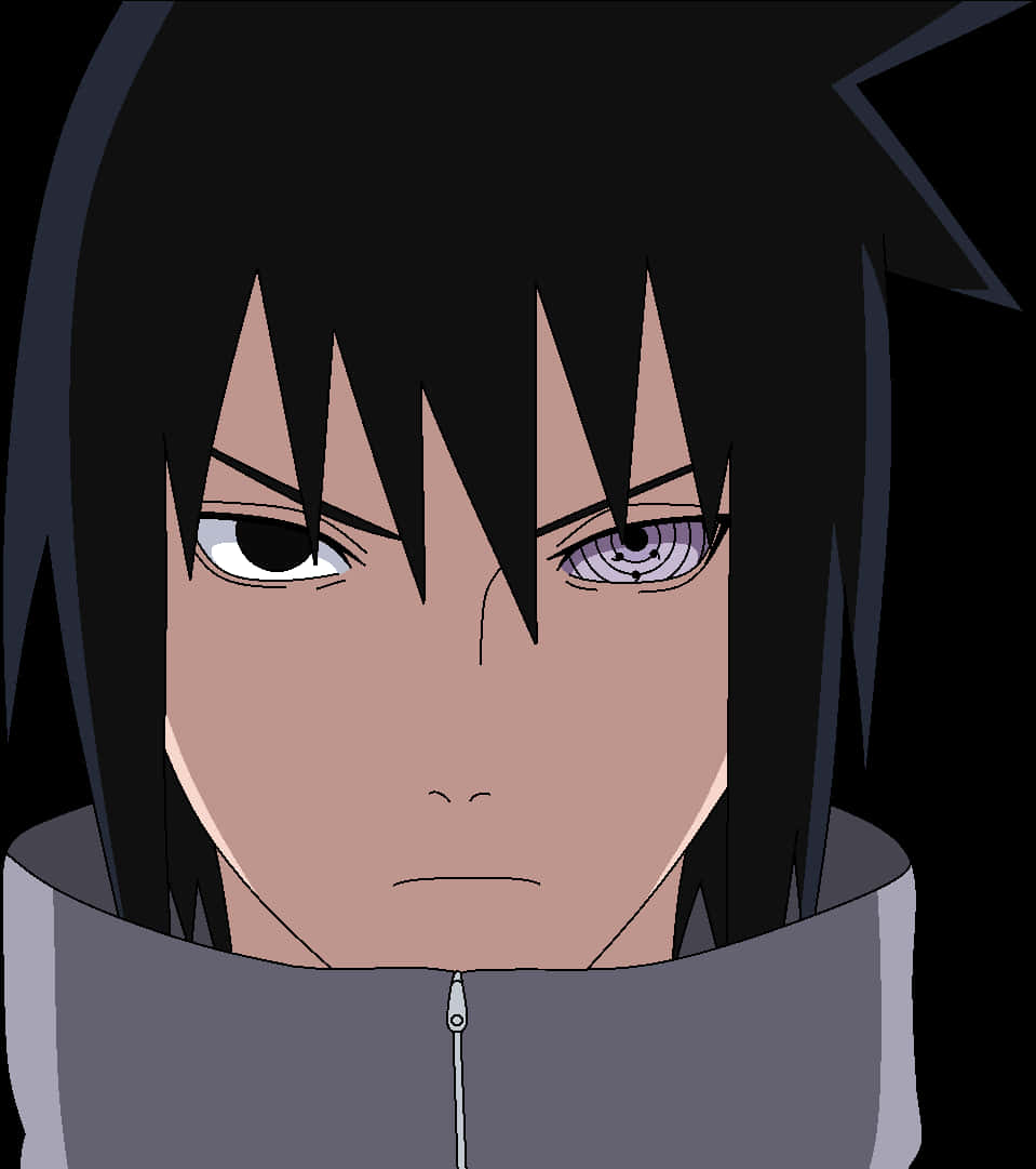 Animeret karakter med Rinnegan-øje Wallpapers