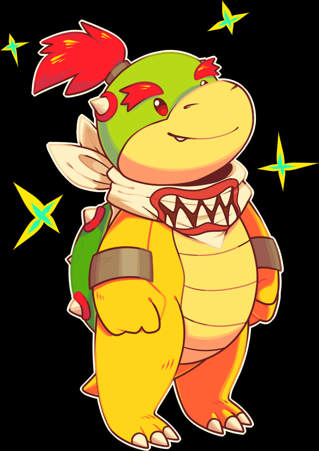 Animeret Koopa Troopa Tegneserie Wallpapers