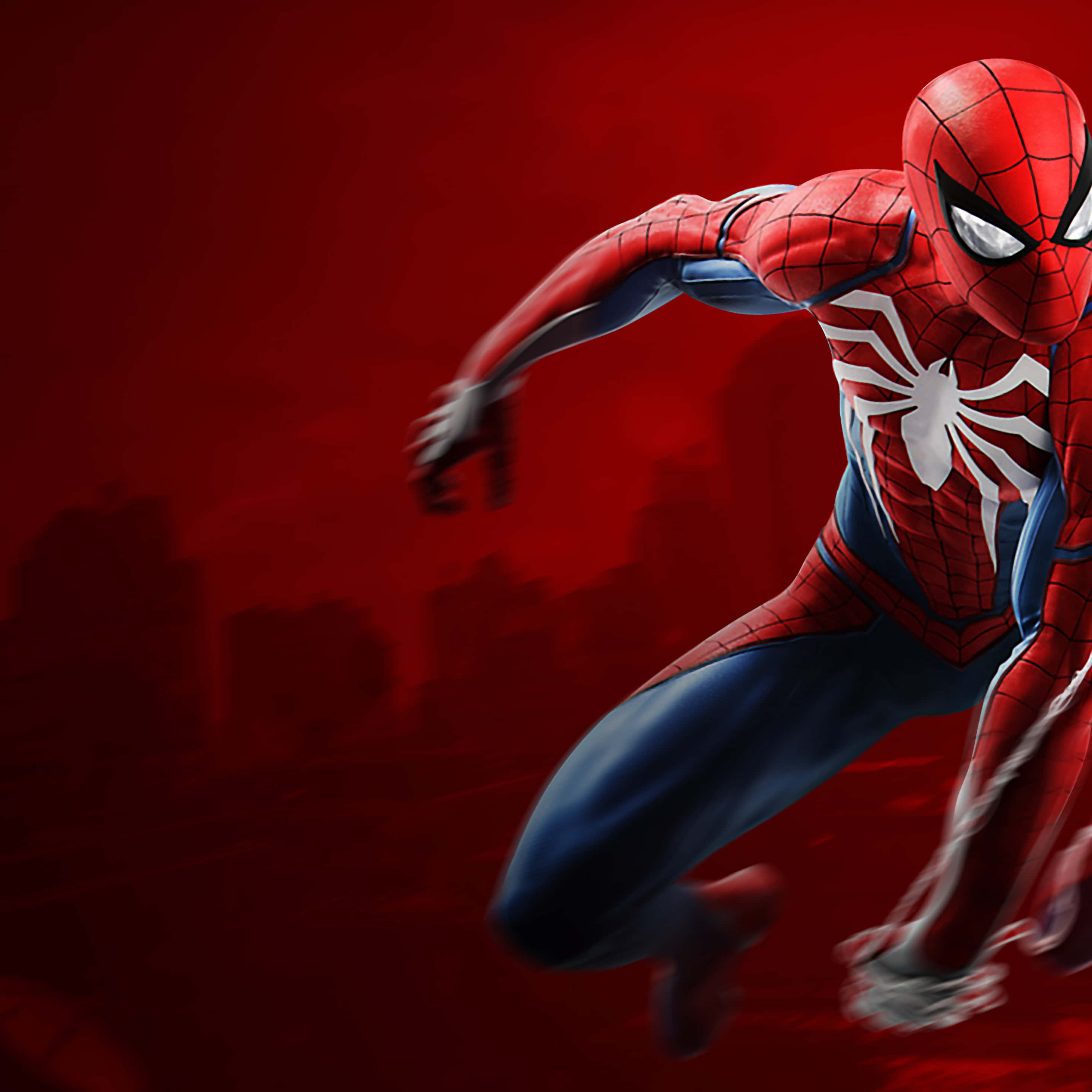 Animeret Spider-Man Ps4 Profilbillede Wallpapers