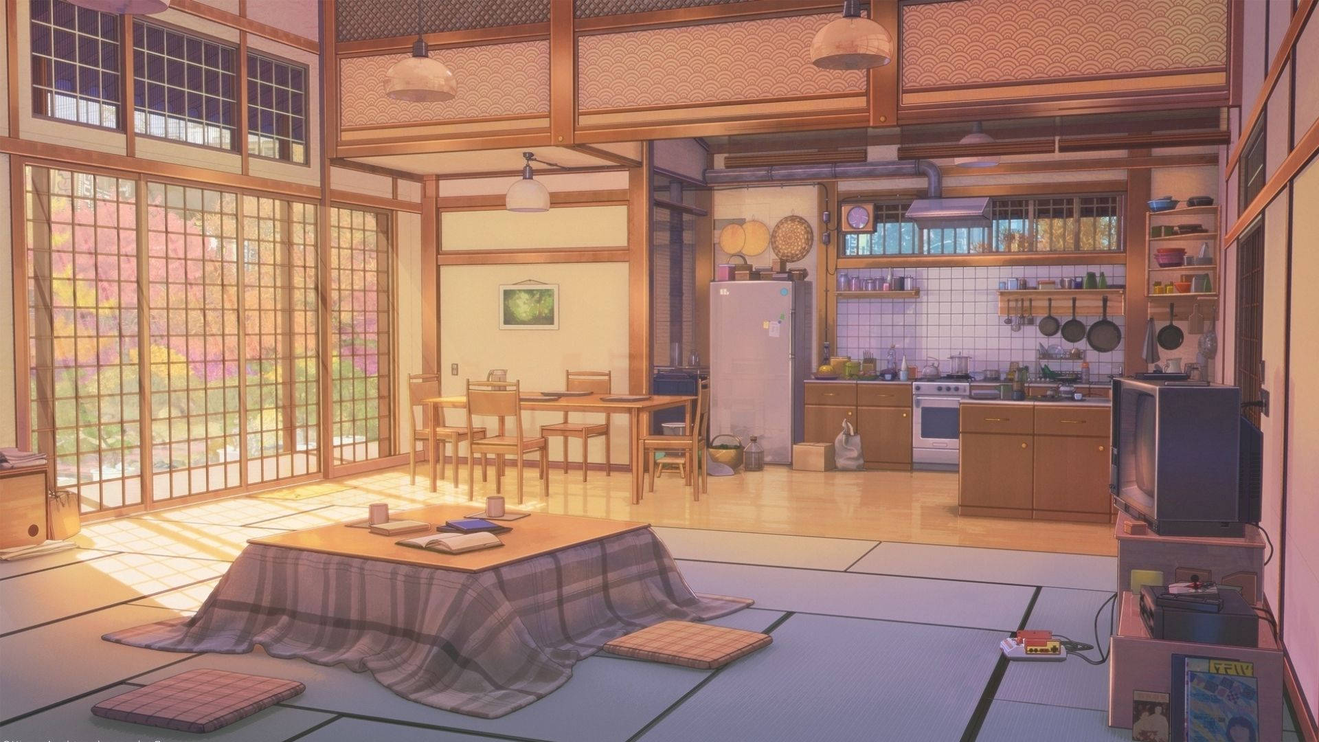 Animeværelse om dagen Wallpapers