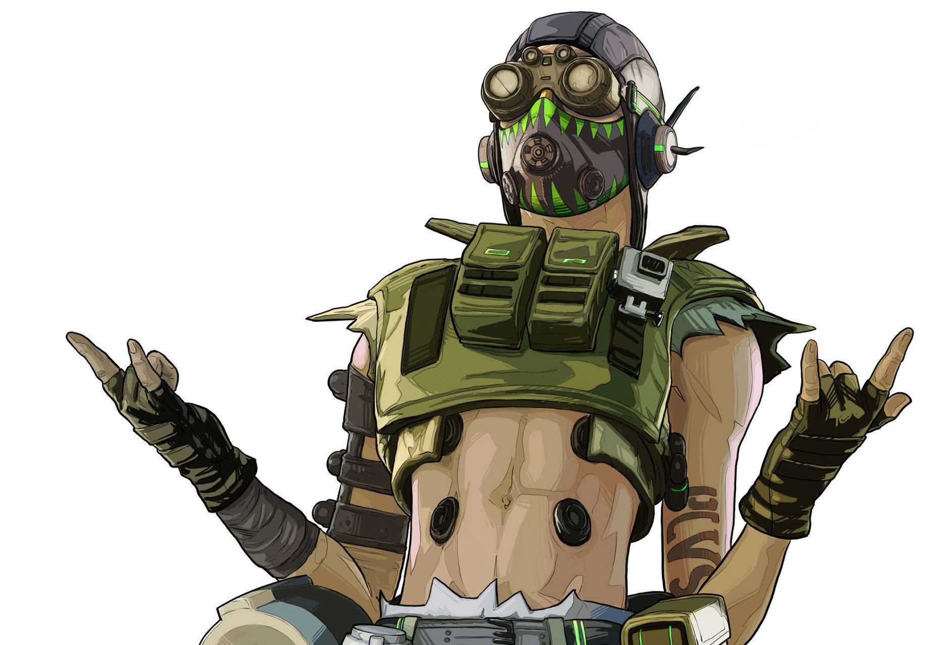 Apex Legends Octane sorte briller Wallpapers