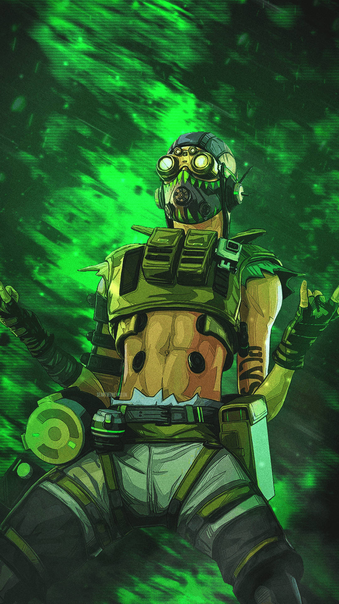 Apex Legends Octane Grøn Tema Wallpapers
