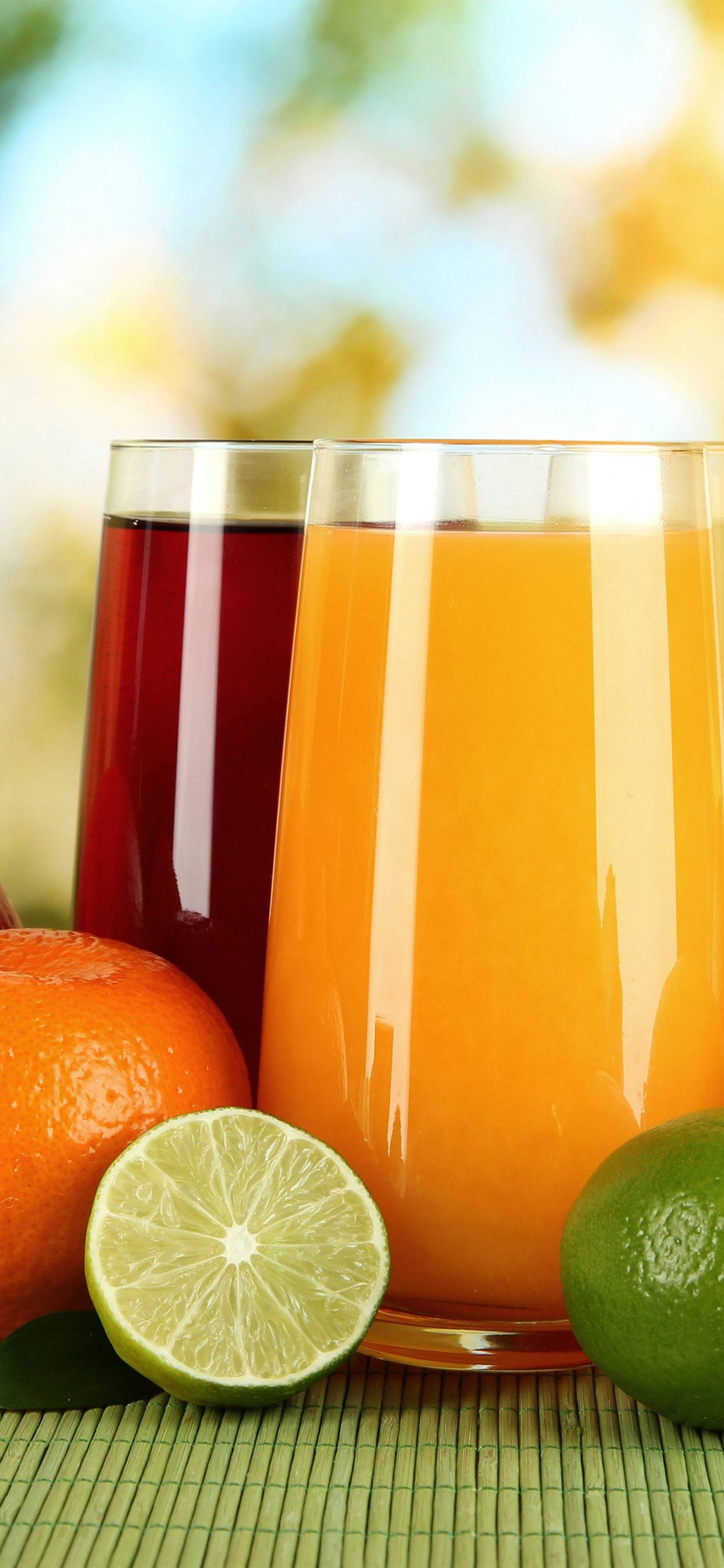 Appelsin- og Limefrugtjuice Wallpapers