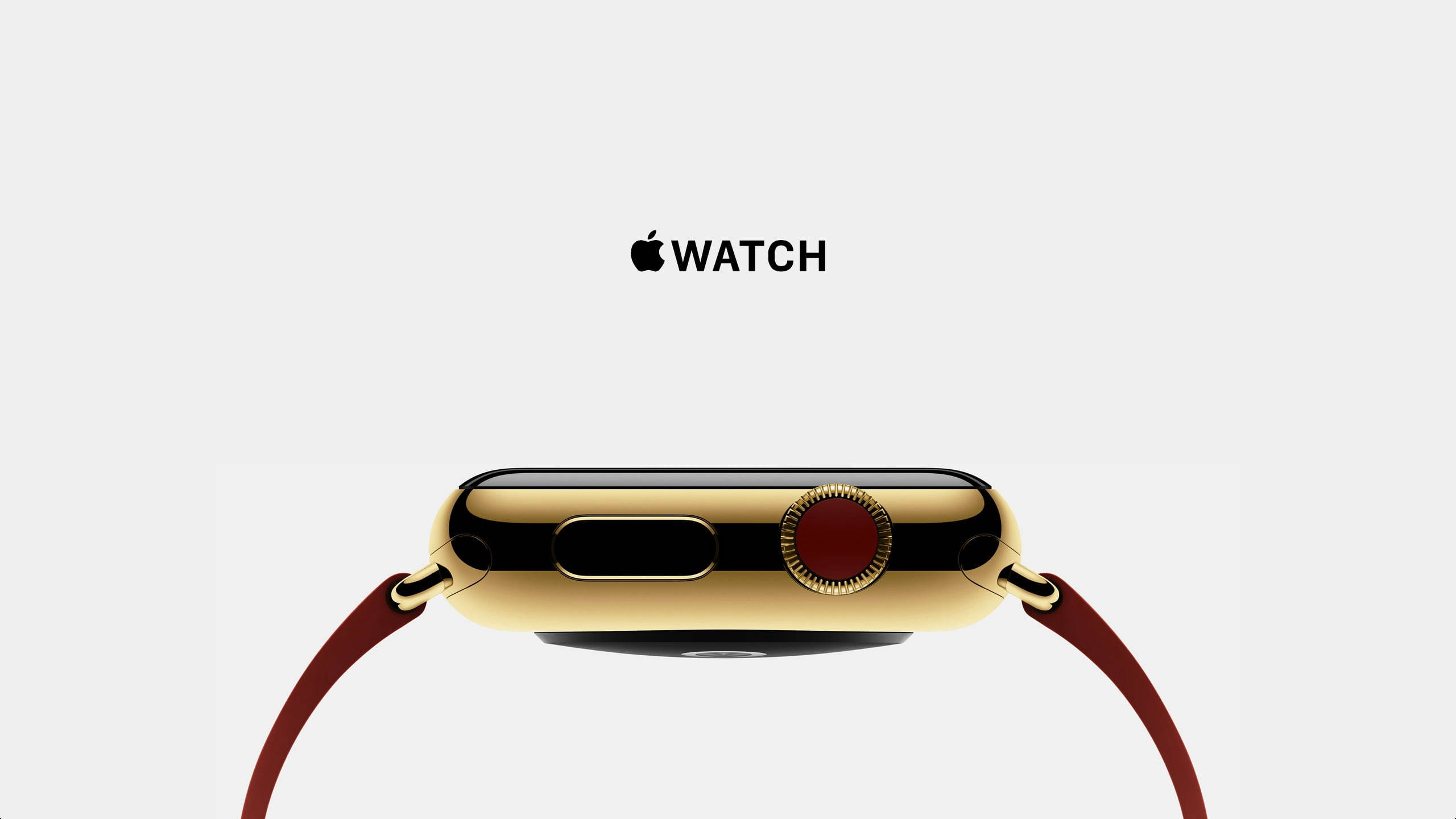 Apple Watch Guld Bezel Rød Krone Wallpapers