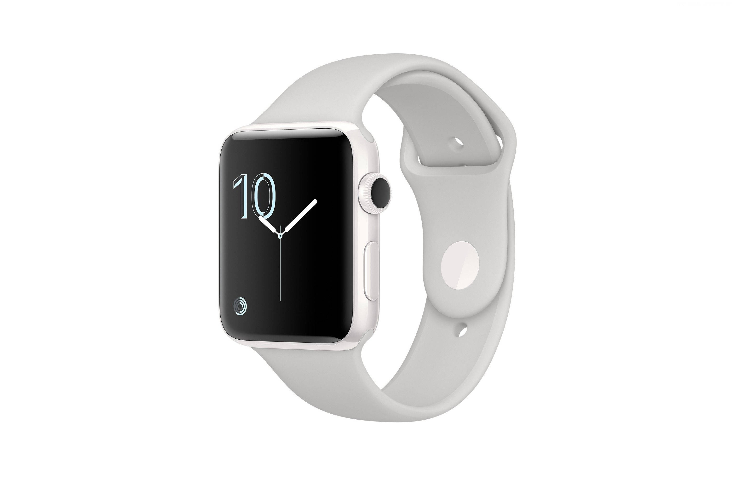 Apple Watch med ren signaturhvid kant Wallpapers