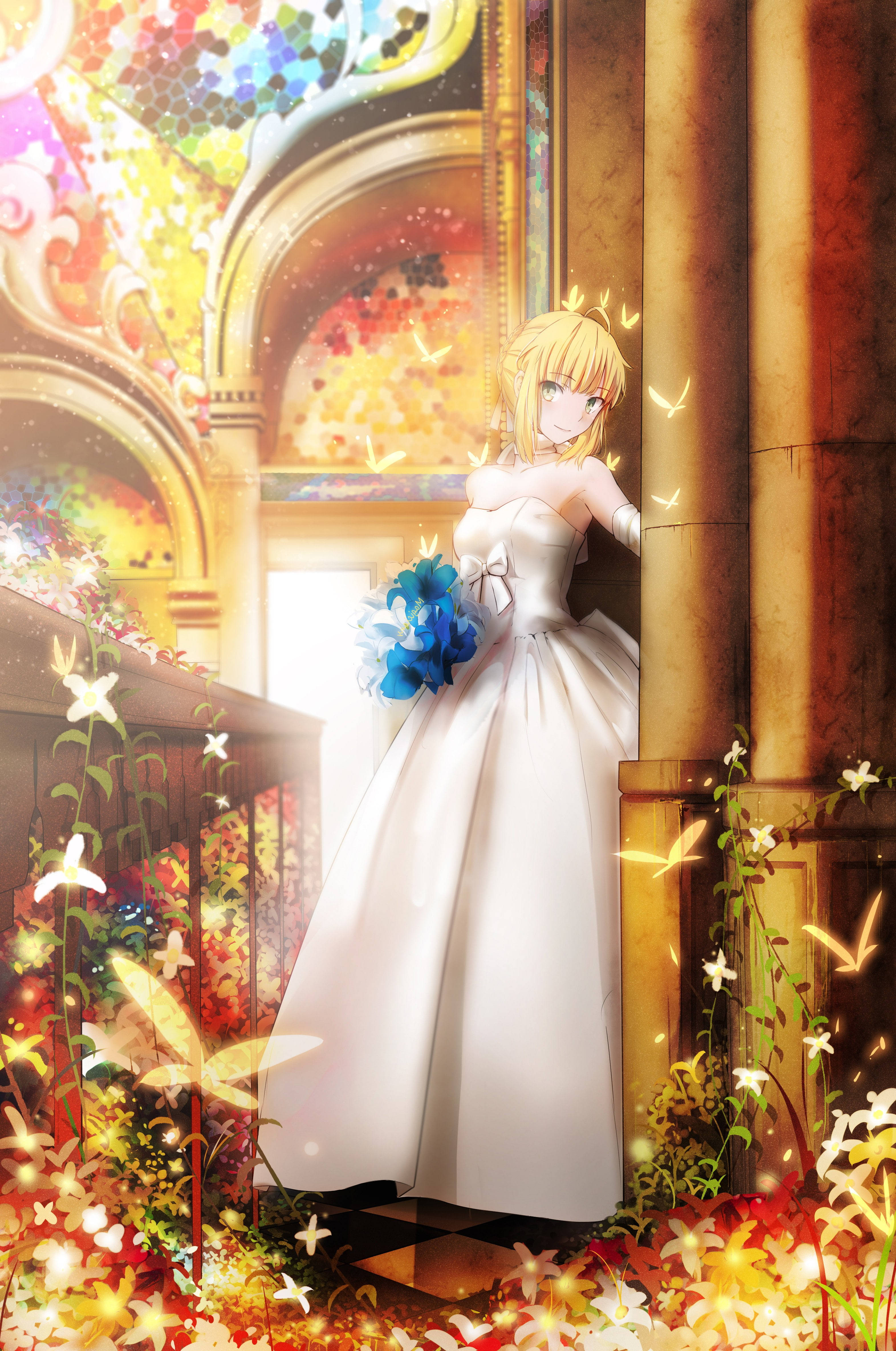 Artoria Pendragon Wedding Dress Wallpapers