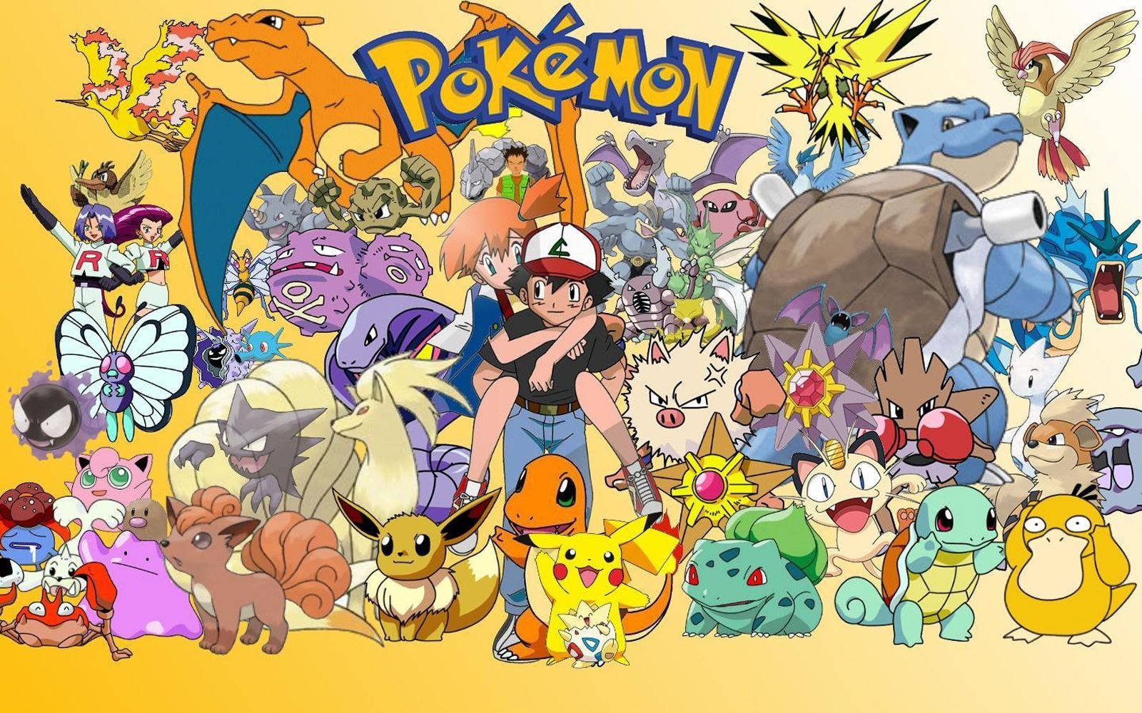 Ash Ketchum og Misty udforsker Pokémon-verdenen Wallpapers