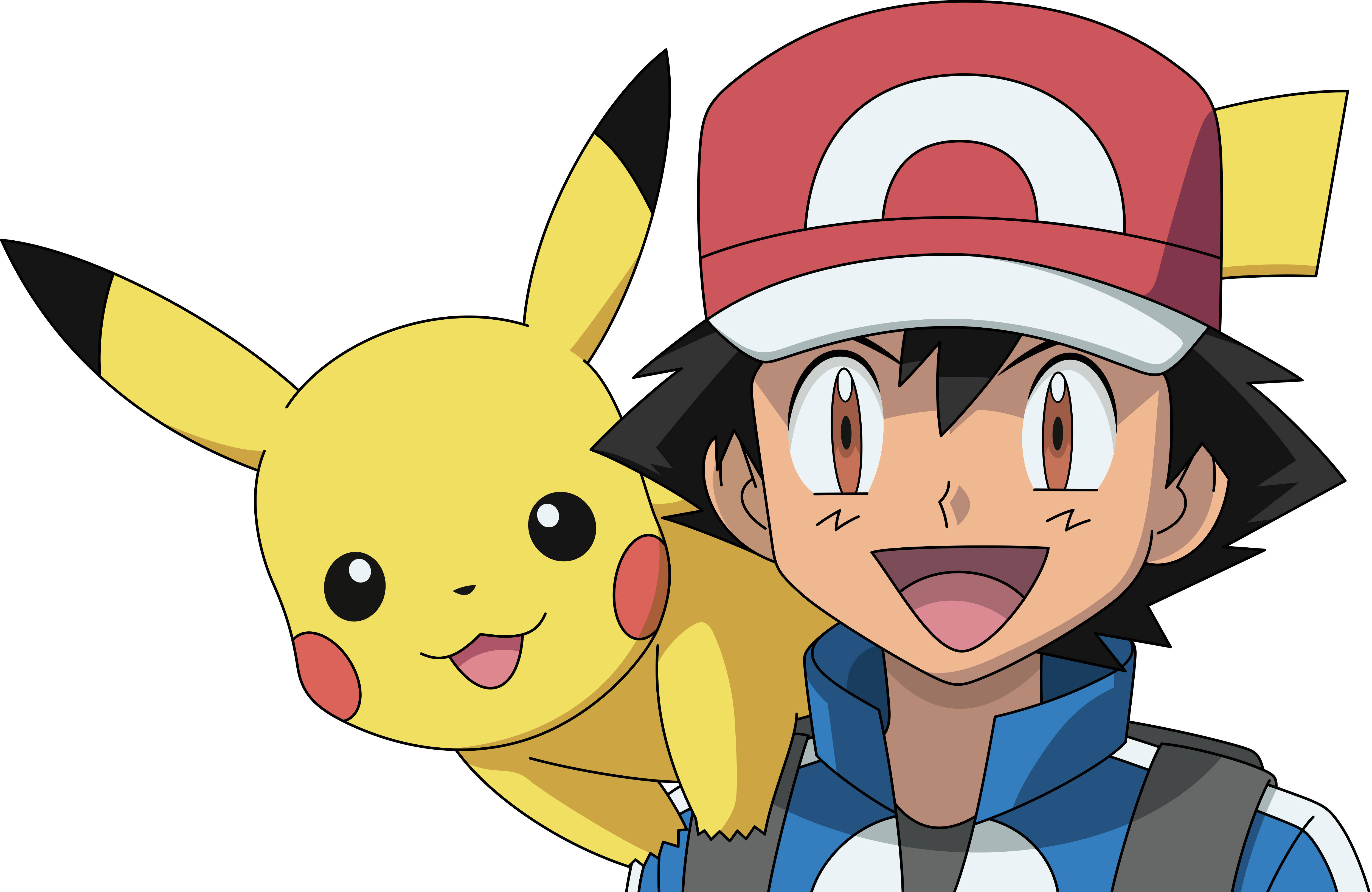 Ash og Pikachu HD Portræt Wallpapers