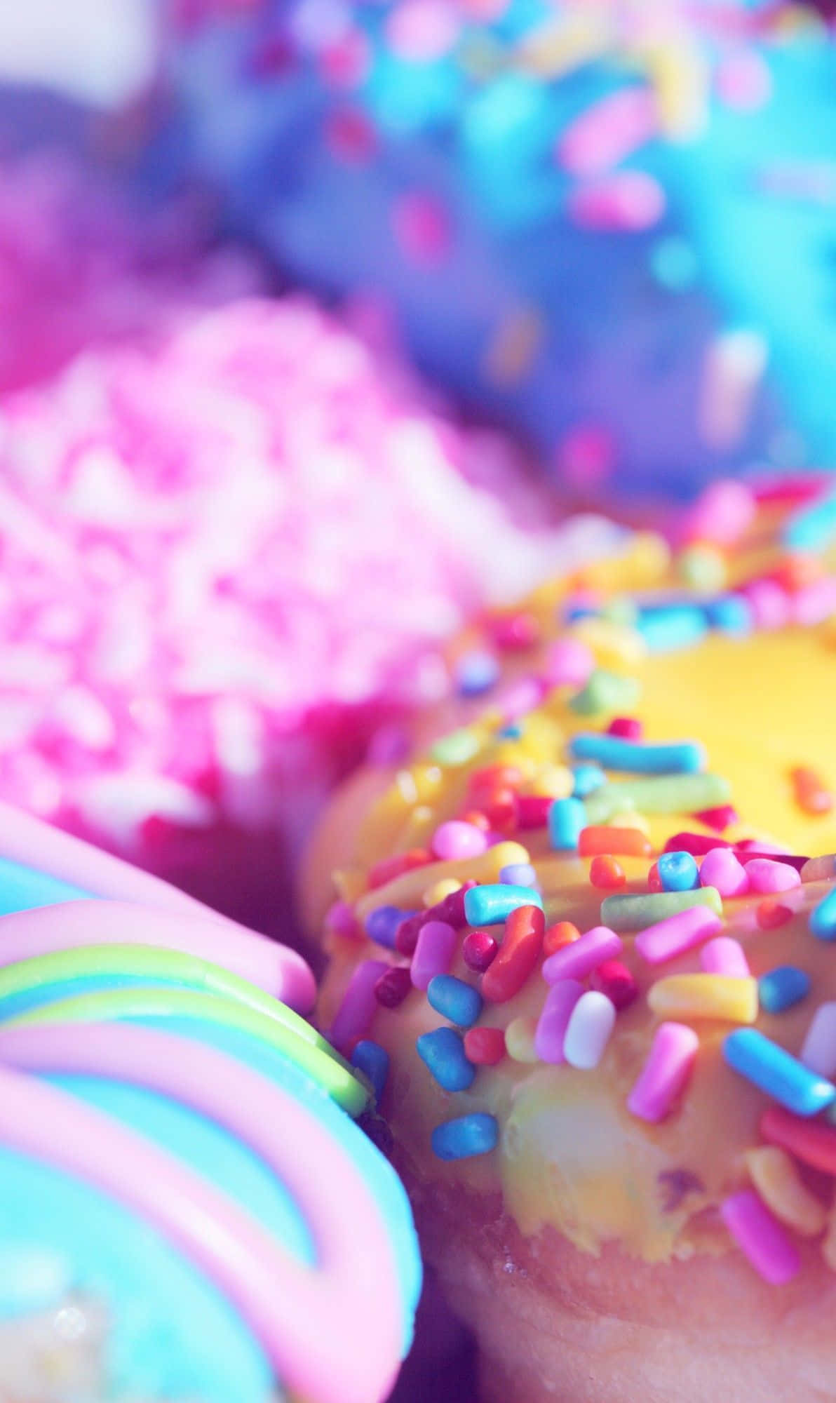 Assorteret Donut Android Mad Baggrund Wallpapers